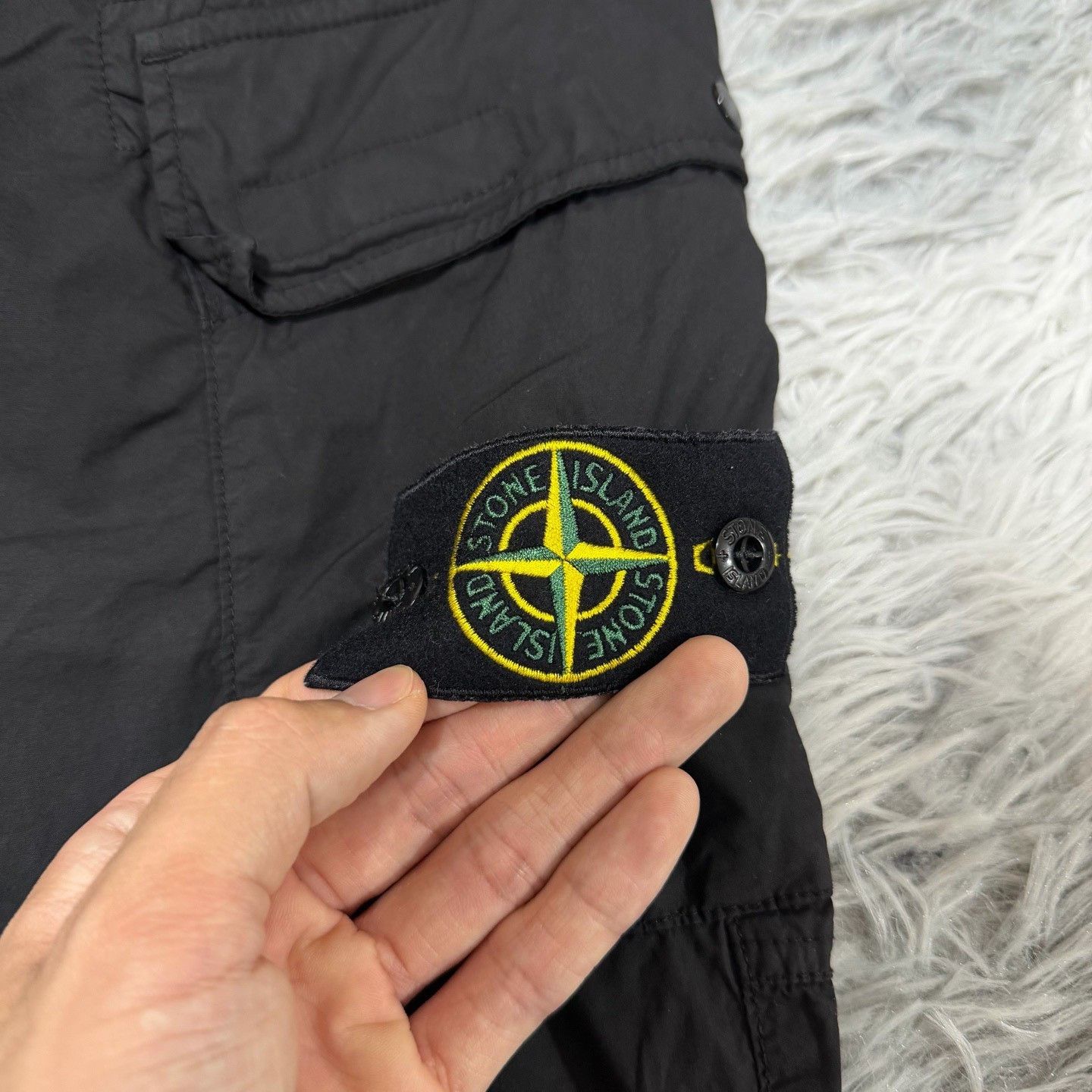 Stone Island Stone Island Black Cargo Pants W30 Size US 30 / EU 46 - 3 Thumbnail