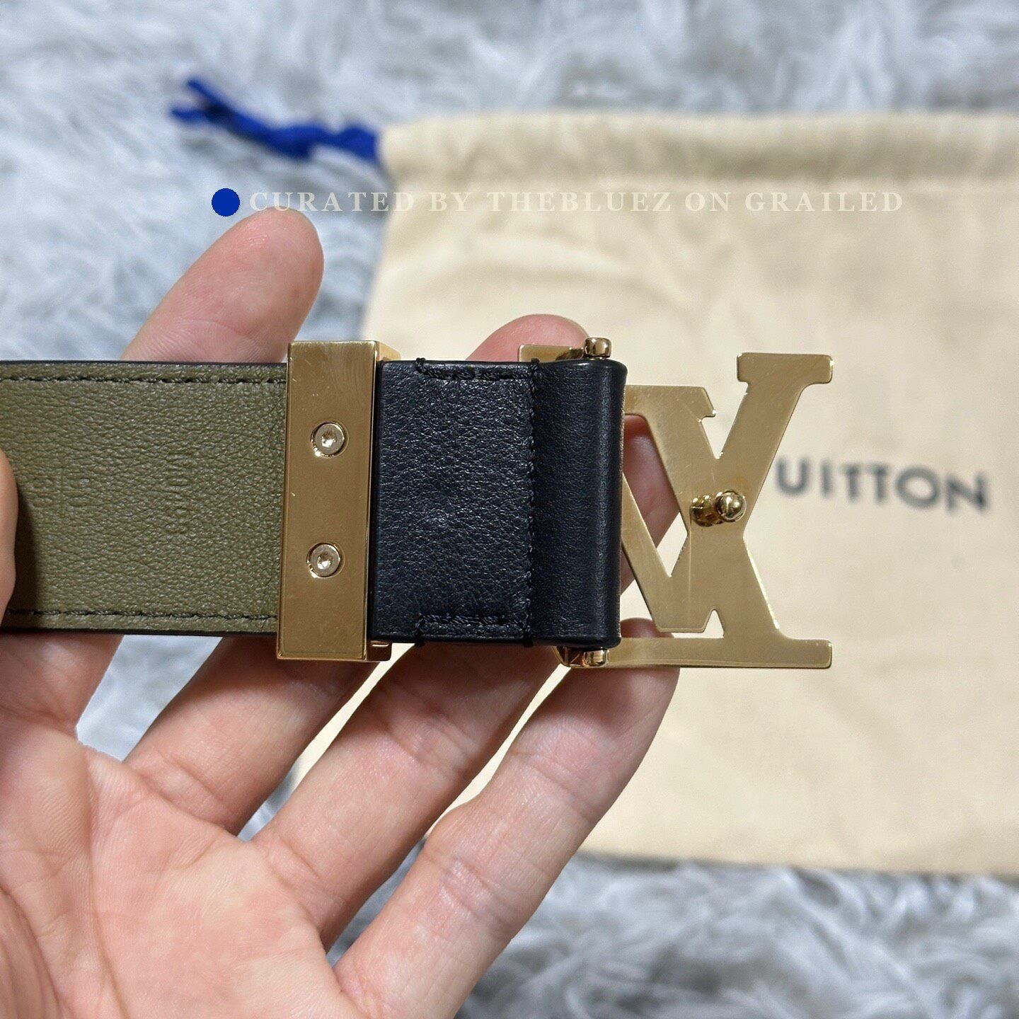 Louis Vuitton Louis Vuitton Leather Brass Belt Size ONE SIZE - 3 Thumbnail
