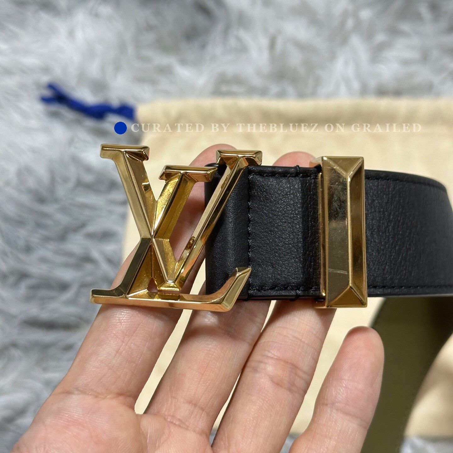 Louis Vuitton Louis Vuitton Leather Brass Belt Size ONE SIZE - 2 Thumbnail