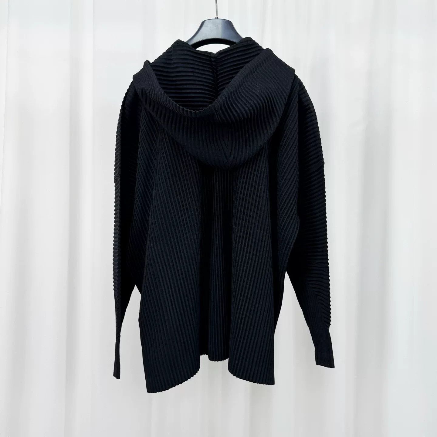 Issey Miyake Issey Miyake JK110 Black Pleated Hoodie Size US M / EU 48-50 / 2 - 2 Thumbnail
