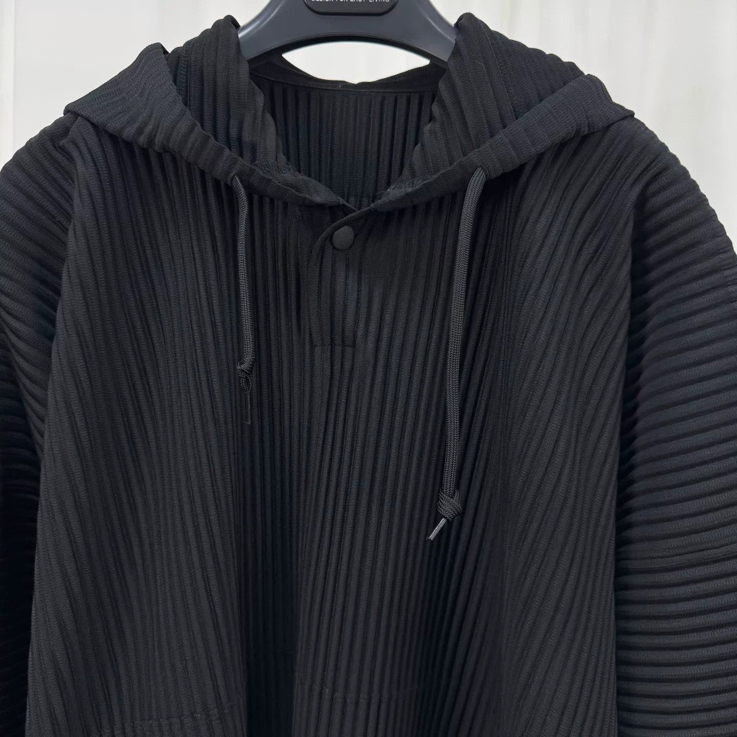 Issey Miyake Issey Miyake JK110 Black Pleated Hoodie Size US M / EU 48-50 / 2 - 3 Thumbnail