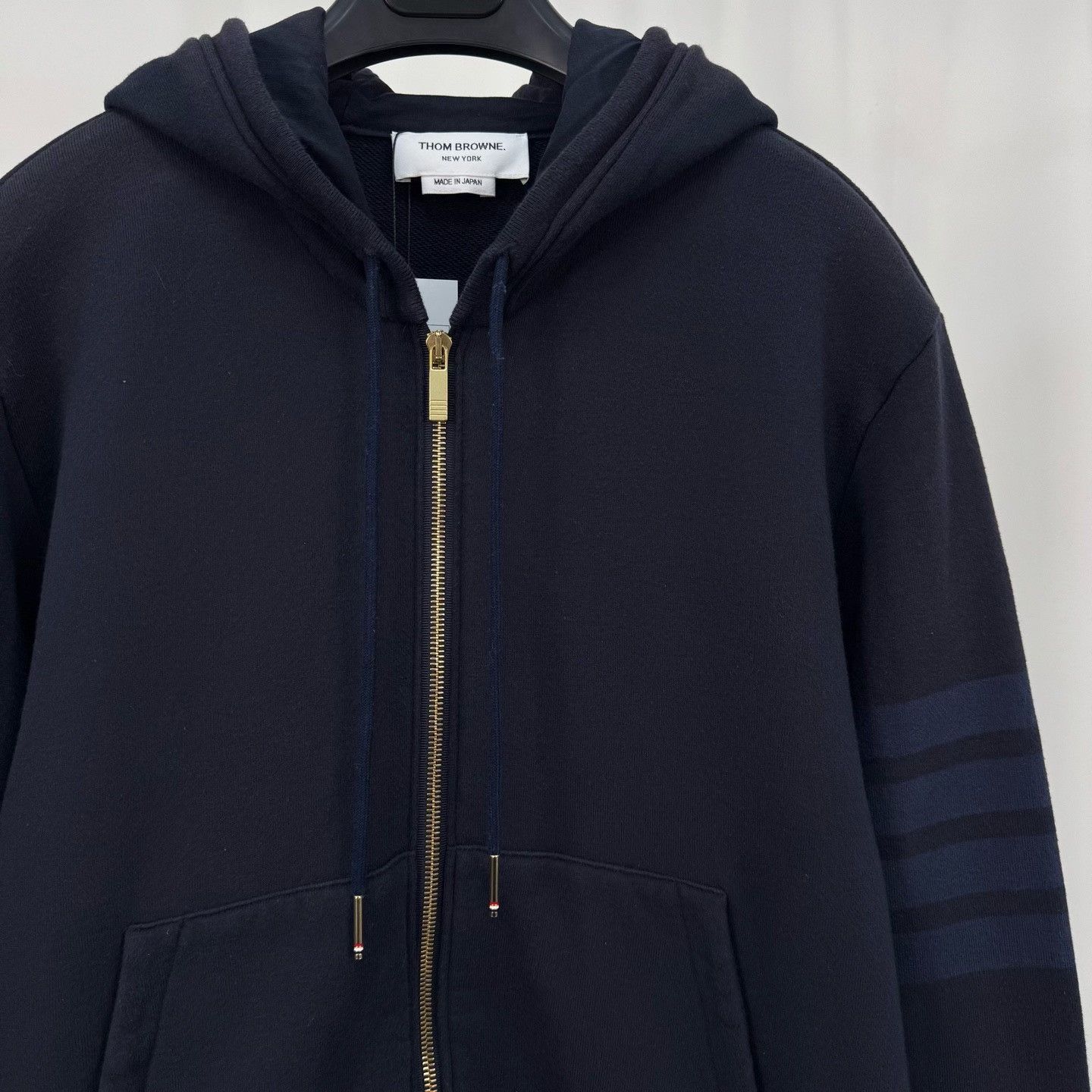 Thom Browne Thom Browne Four-Bar Zip Hoodie Size US M / EU 48-50 / 2 - 3 Thumbnail