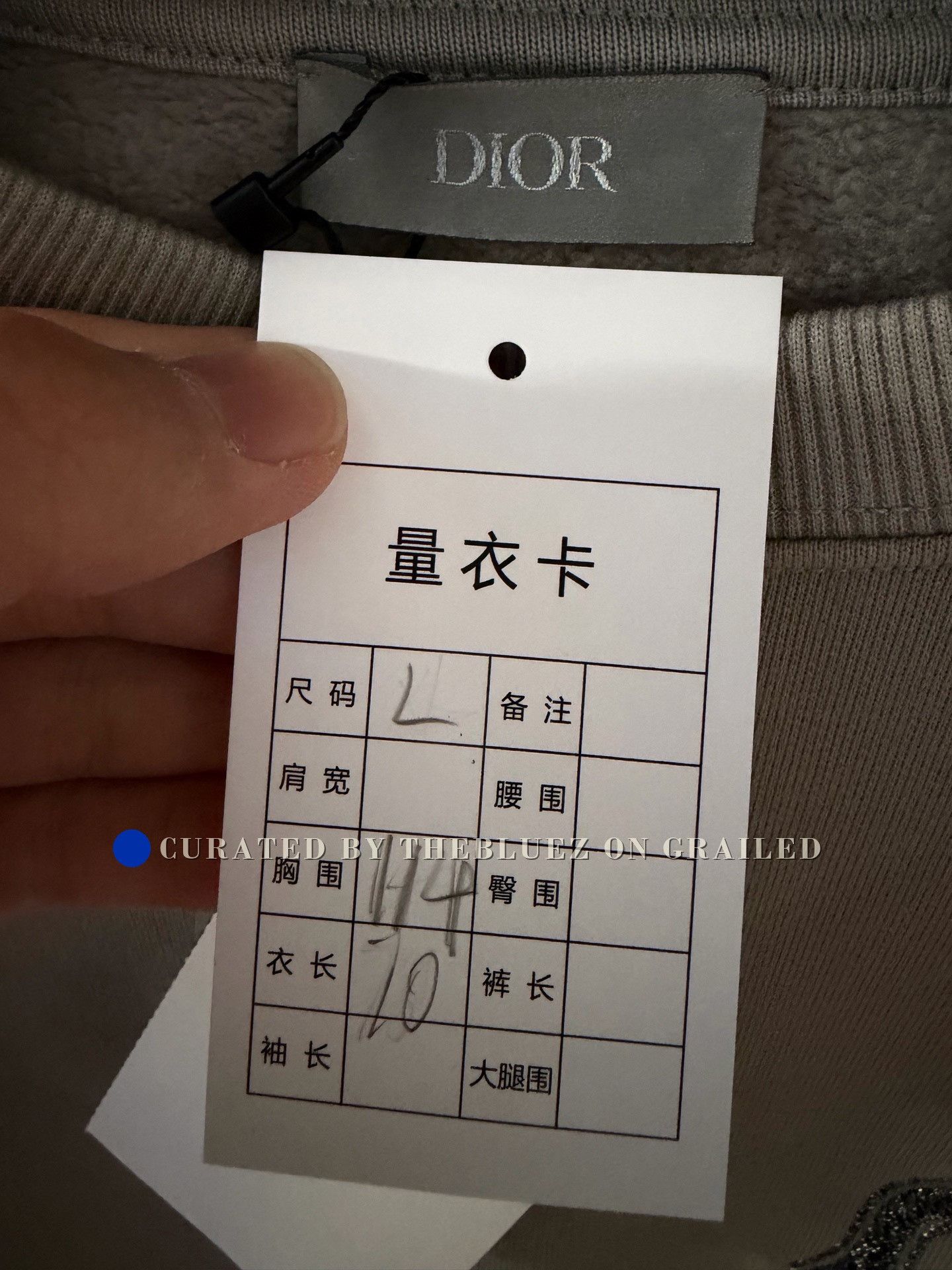 Dior Dior Fleece-Lined Embroidered Crewneck Sweatshirt Size US L / EU 52-54 / 3 - 3 Thumbnail