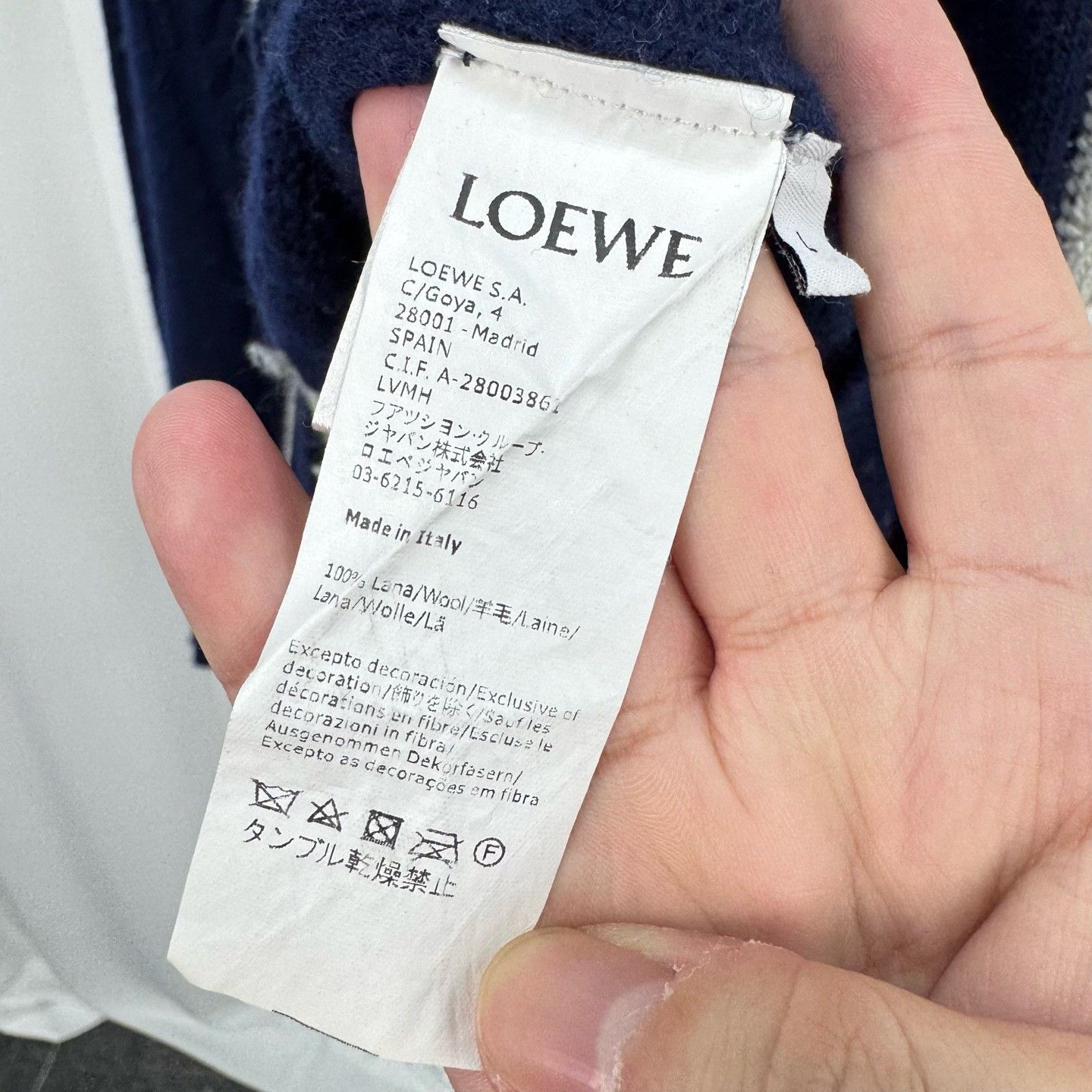 Loewe Loewe 25SS Embroidered Stripe Wool Sweater Size US L / EU 52-54 / 3 - 7 Thumbnail