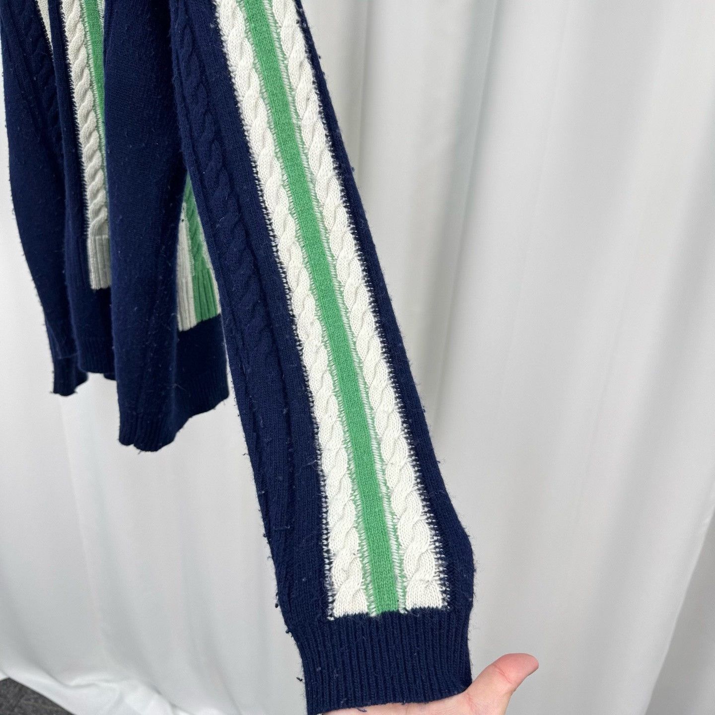Loewe Loewe 25SS Embroidered Stripe Wool Sweater Size US L / EU 52-54 / 3 - 4 Thumbnail