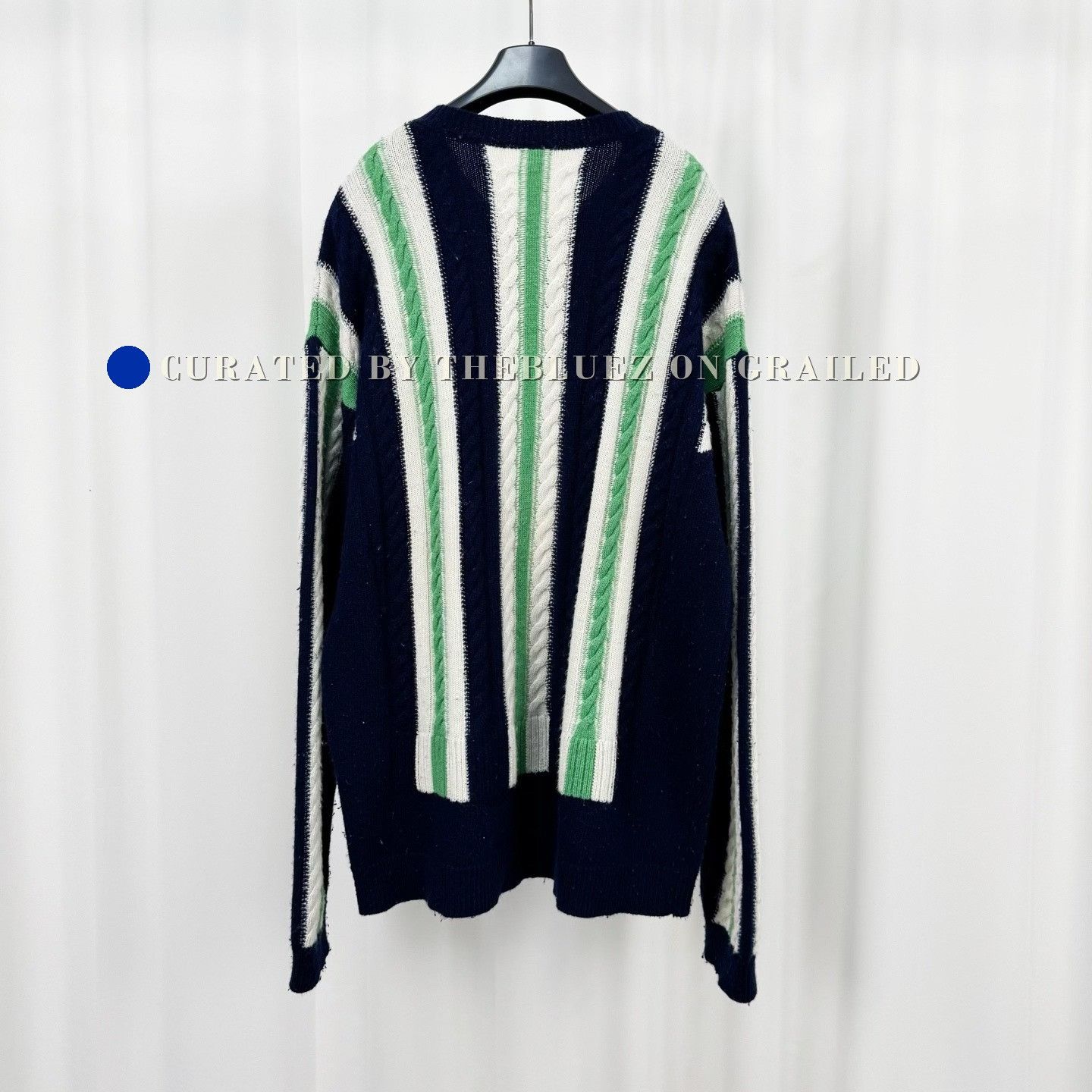 Loewe Loewe 25SS Embroidered Stripe Wool Sweater Size US L / EU 52-54 / 3 - 2 Thumbnail