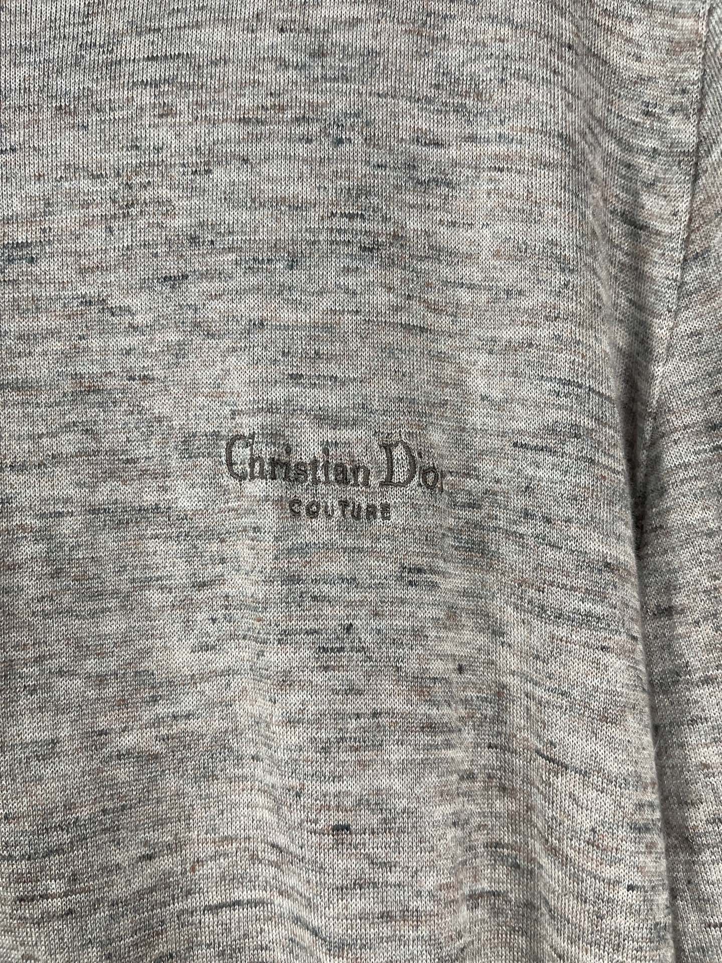 Dior Dior SS25 Plain Knit Embroidered Logo Longsleeve Size US L / EU 52-54 / 3 - 5 Thumbnail