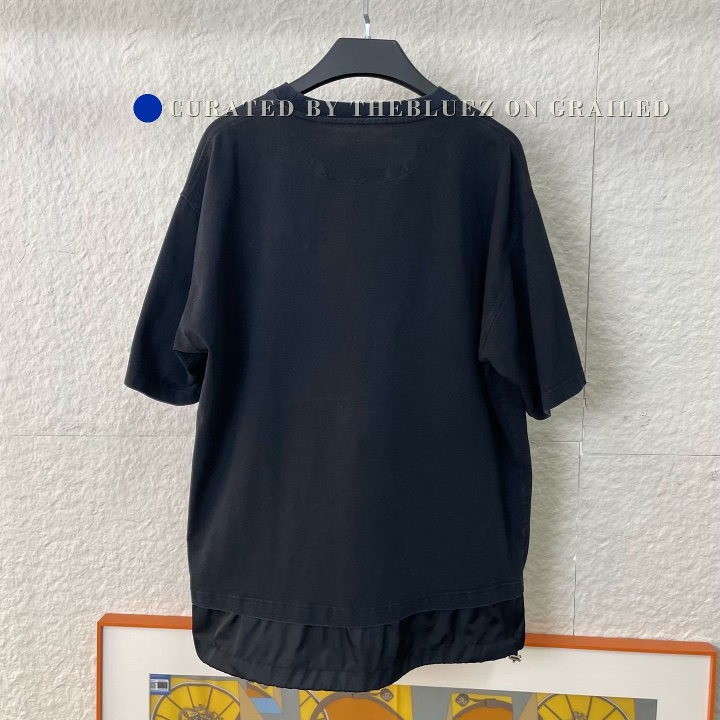 Prada Prada Black Nylon Logo Short-Sleeve Top Size US XL / EU 56 / 4 - 2 Thumbnail