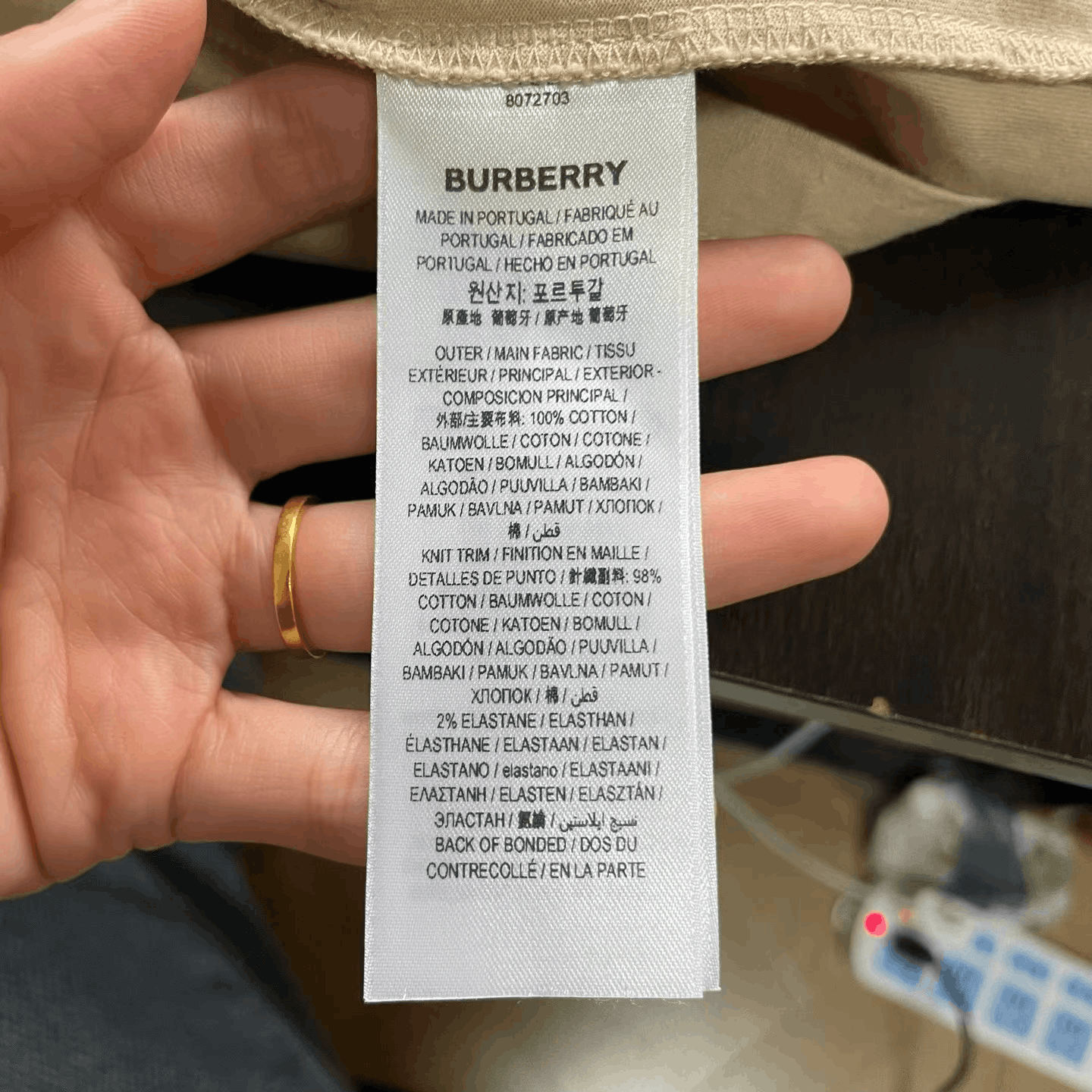 Burberry Burberry Khaki Warhorse Short-Sleeve Size US M / EU 48-50 / 2 - 4 Thumbnail