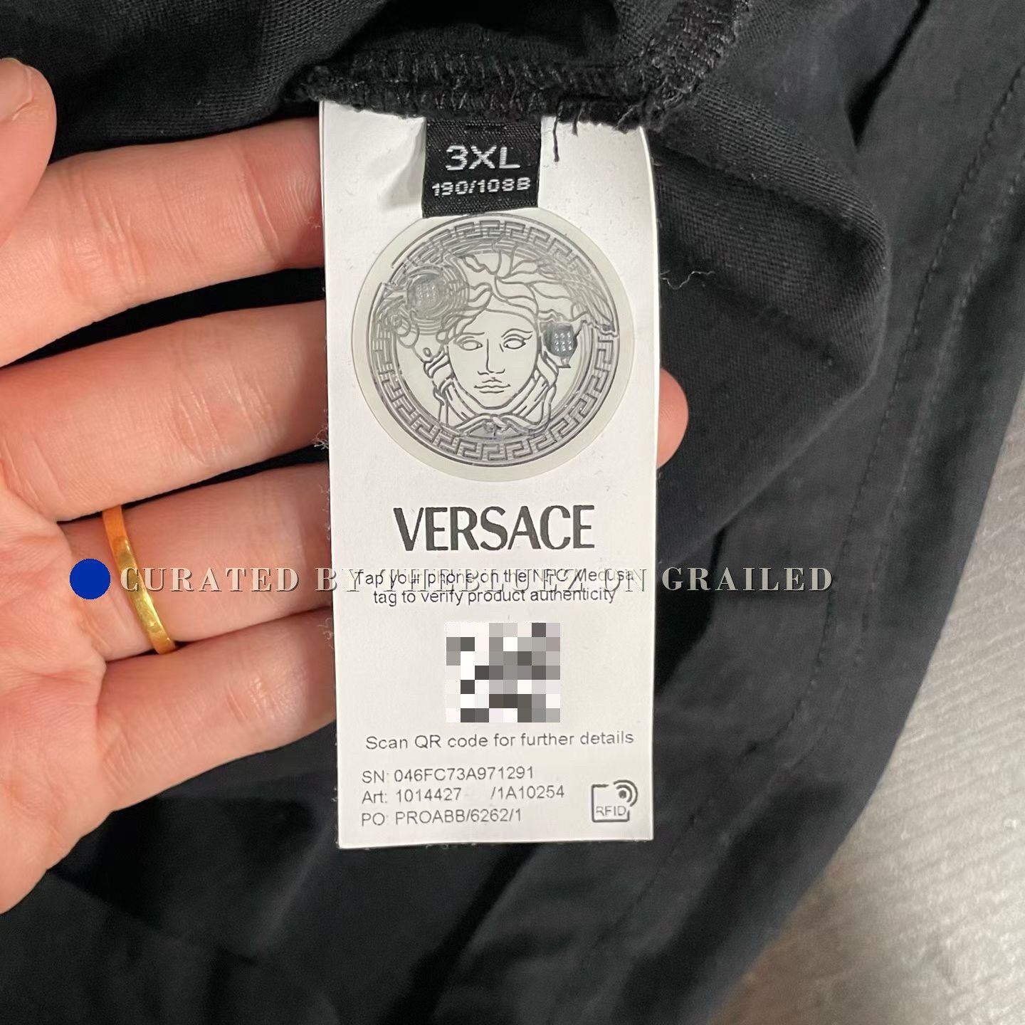 Versace Versace Chest Logo Short Sleeve Size US XXL / EU 58 / 5 - 4 Thumbnail