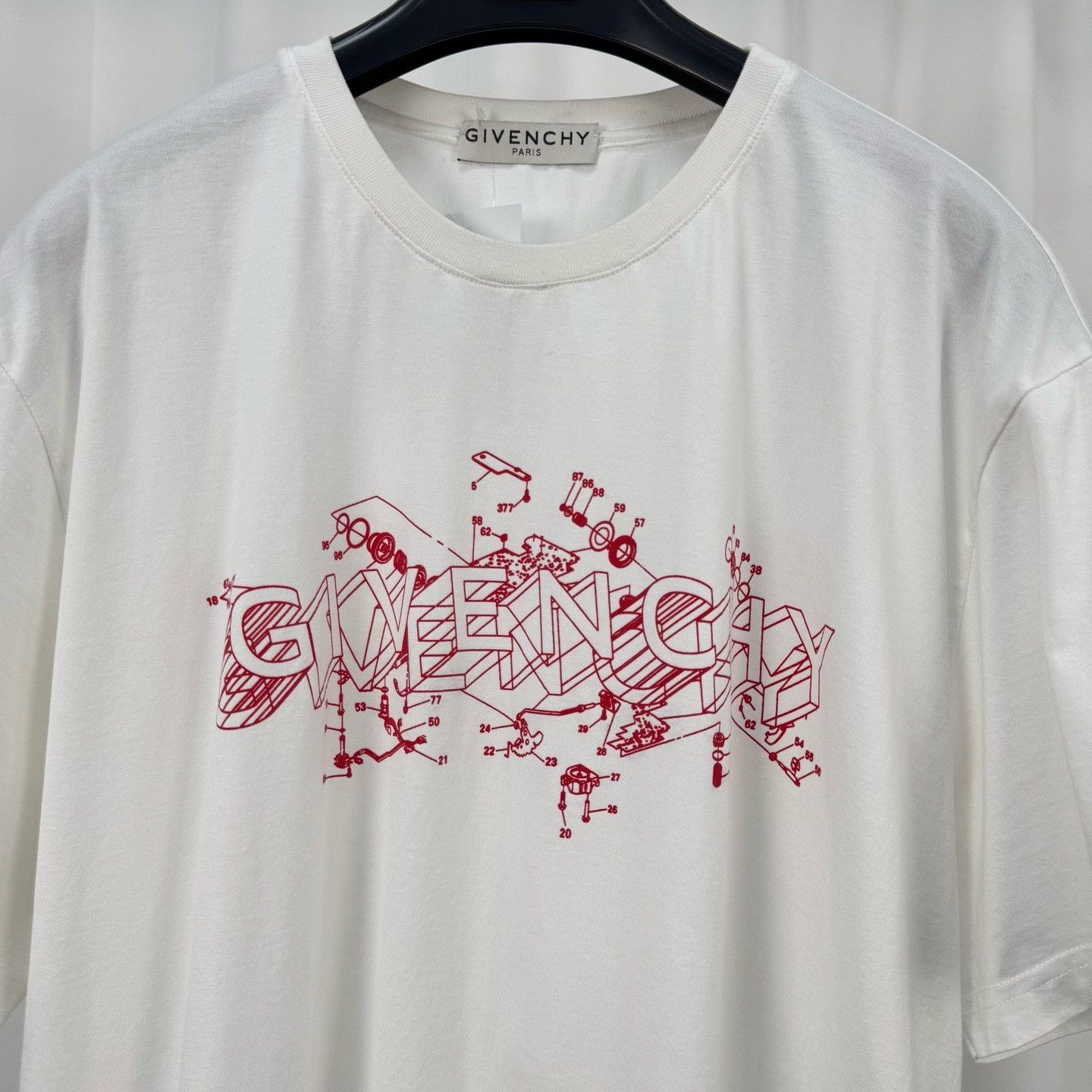 Givenchy Givenchy Letter Print Short Sleeve Size US M / EU 48-50 / 2 - 3 Thumbnail