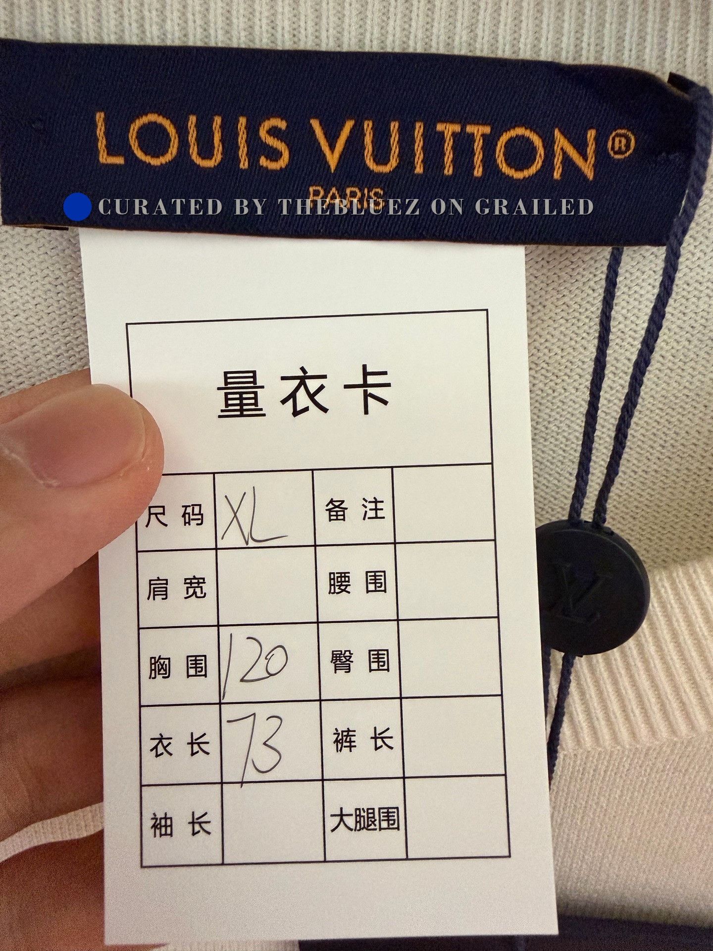 Louis Vuitton Louis Vuitton White Leather Patch Knit T-Shirt Size US XL / EU 56 / 4 - 3 Thumbnail
