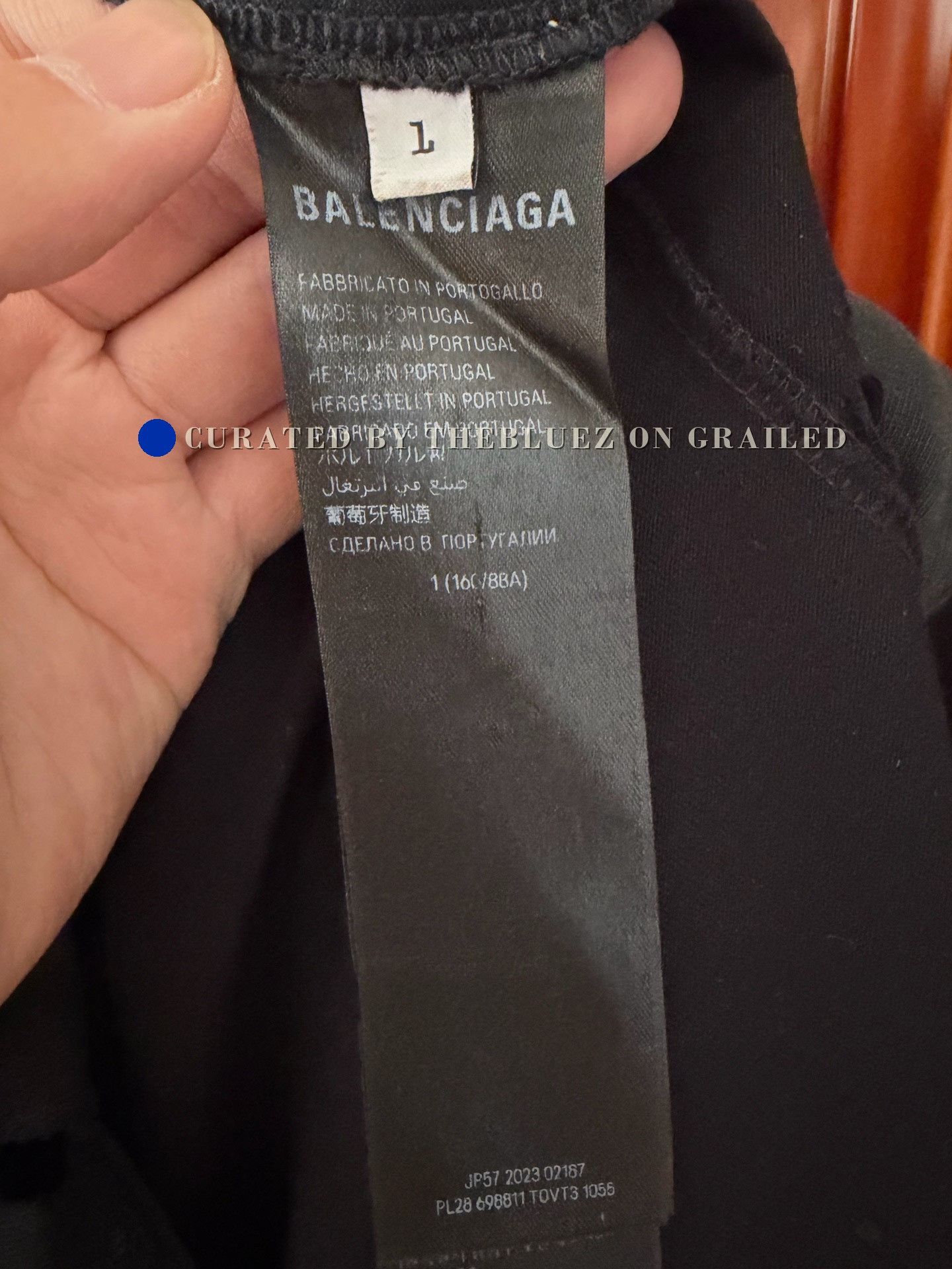 Balenciaga Balenciaga Inverted Eiffel Tower Mud-Dyed T-Shirt Size US S / EU 44-46 / 1 - 4 Thumbnail
