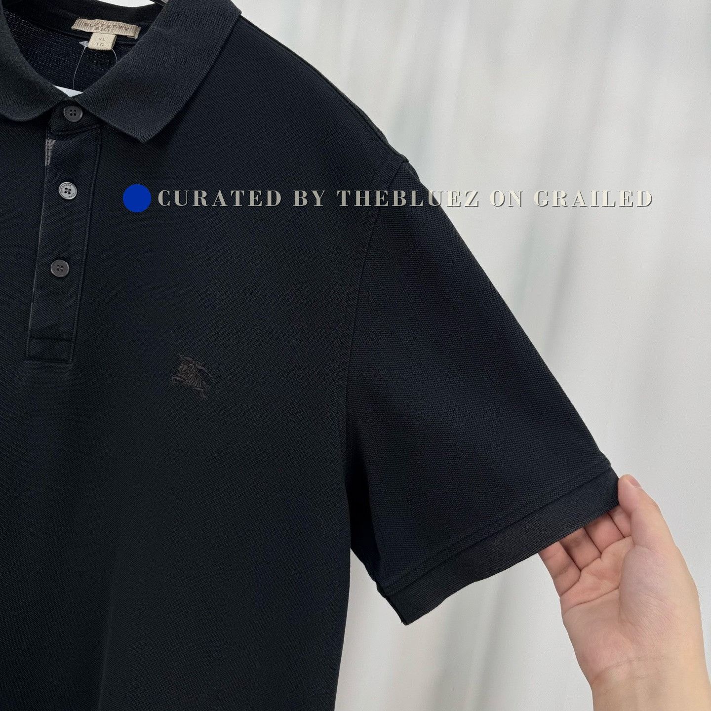 Burberry Burberry Embroidered Horse Check Polo Size US XL / EU 56 / 4 - 4 Thumbnail