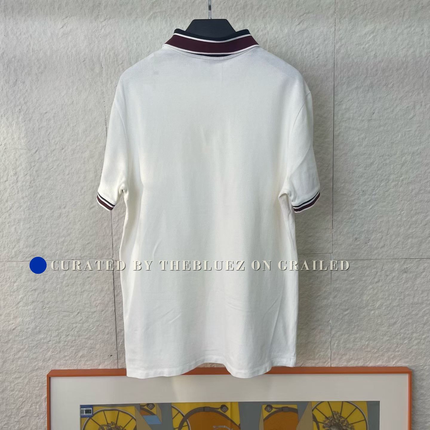 Moncler Moncler White Chest Logo Polo Shirt Size US L / EU 52-54 / 3 - 2 Thumbnail