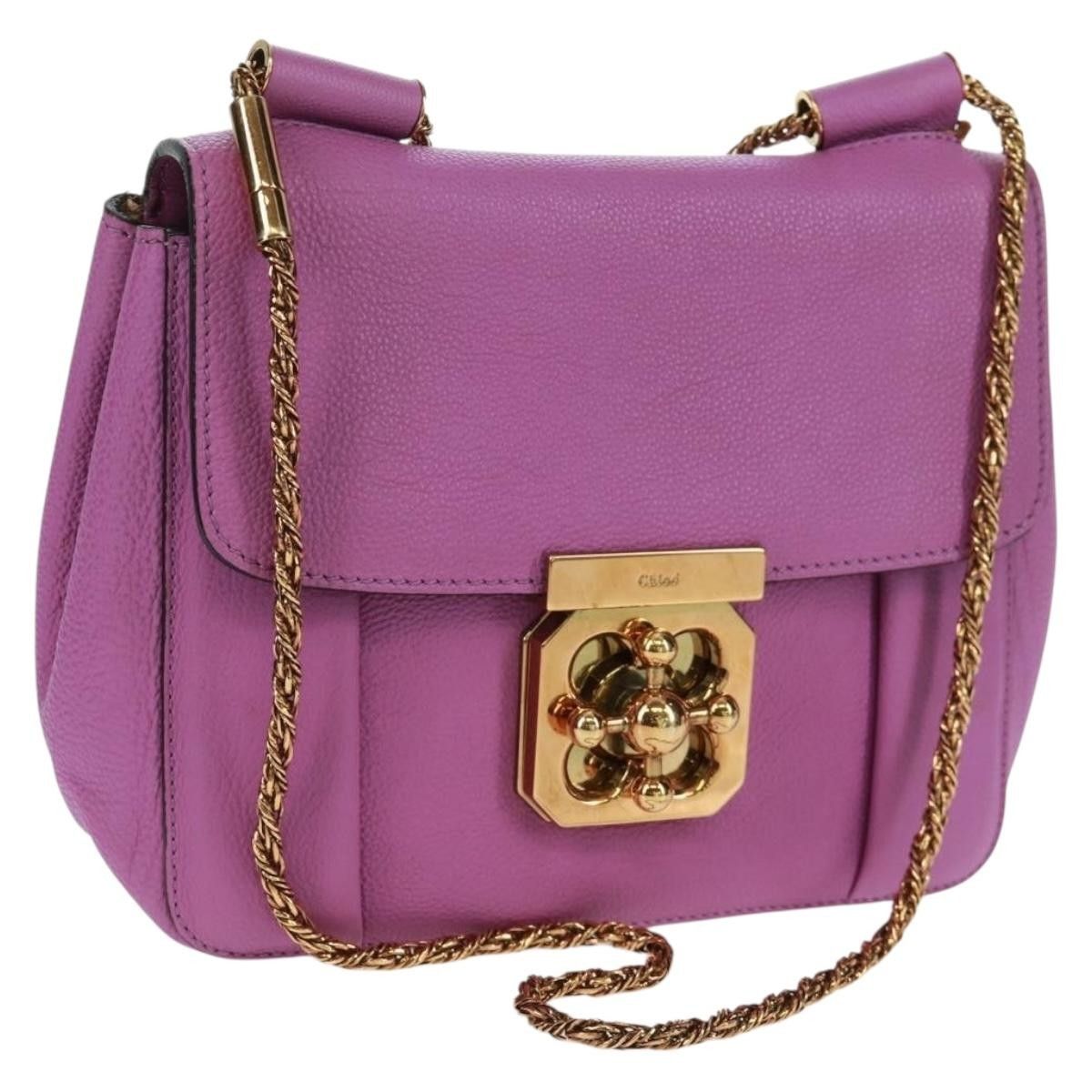 Chloe Chloe Elsie Chain Shoulder Bag Leather Size ONE SIZE - 23 Thumbnail