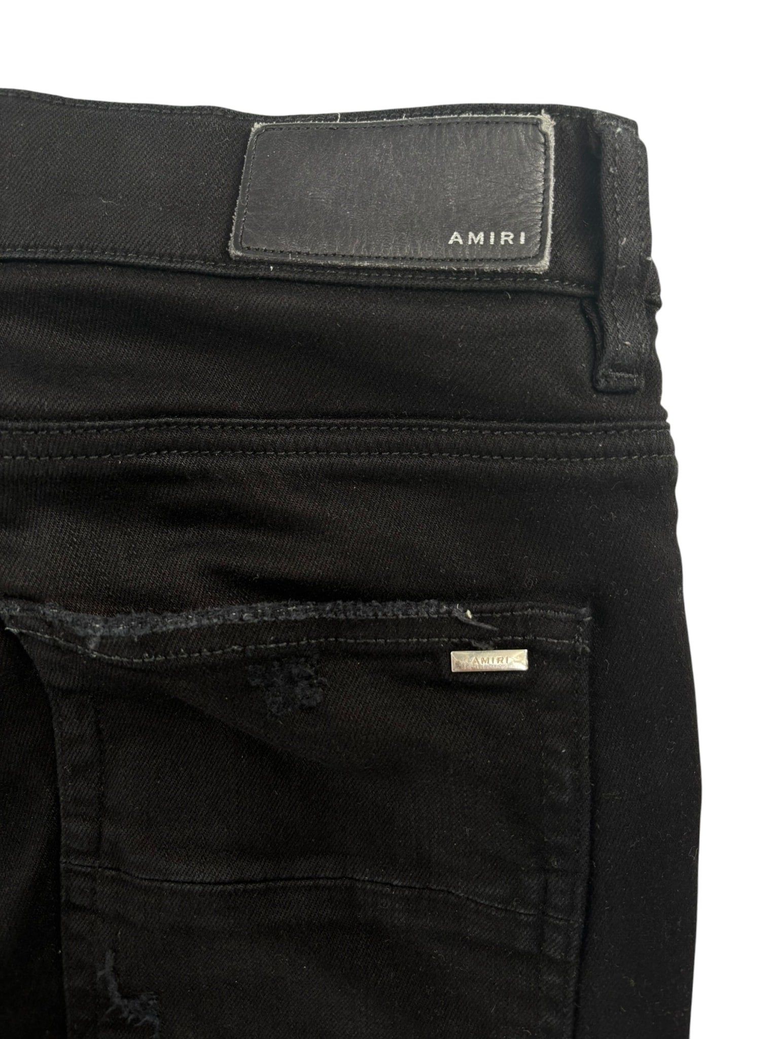 Amiri MX1 Bandana Jeans Black Size US 33 - 4 Thumbnail