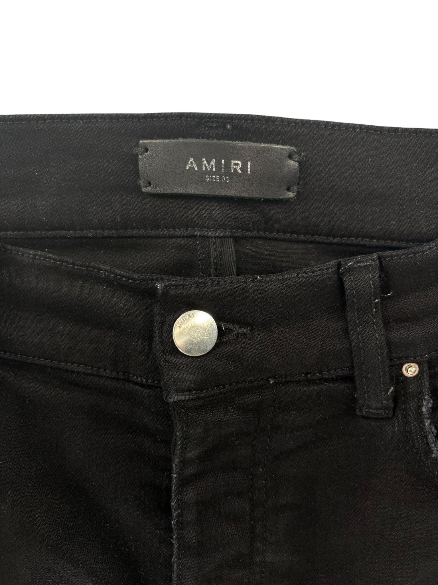 Amiri MX1 Bandana Jeans Black Size US 33 - 5 Thumbnail