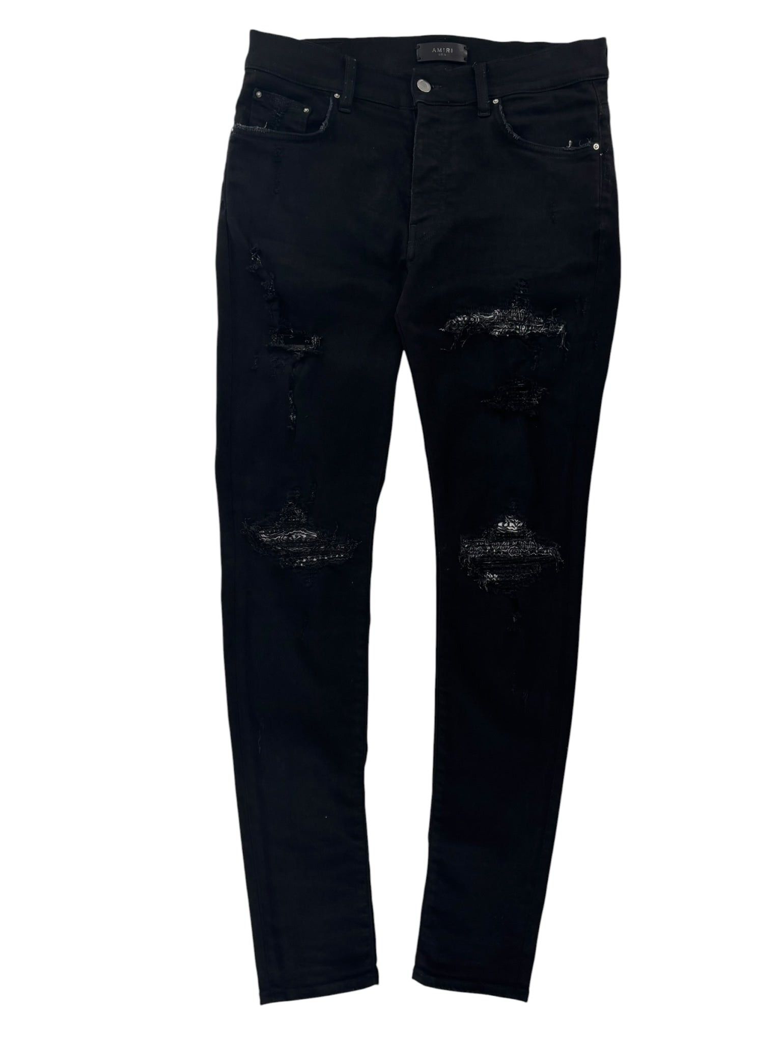 Amiri MX1 Bandana Jeans Black Size US 33 - 2 Thumbnail