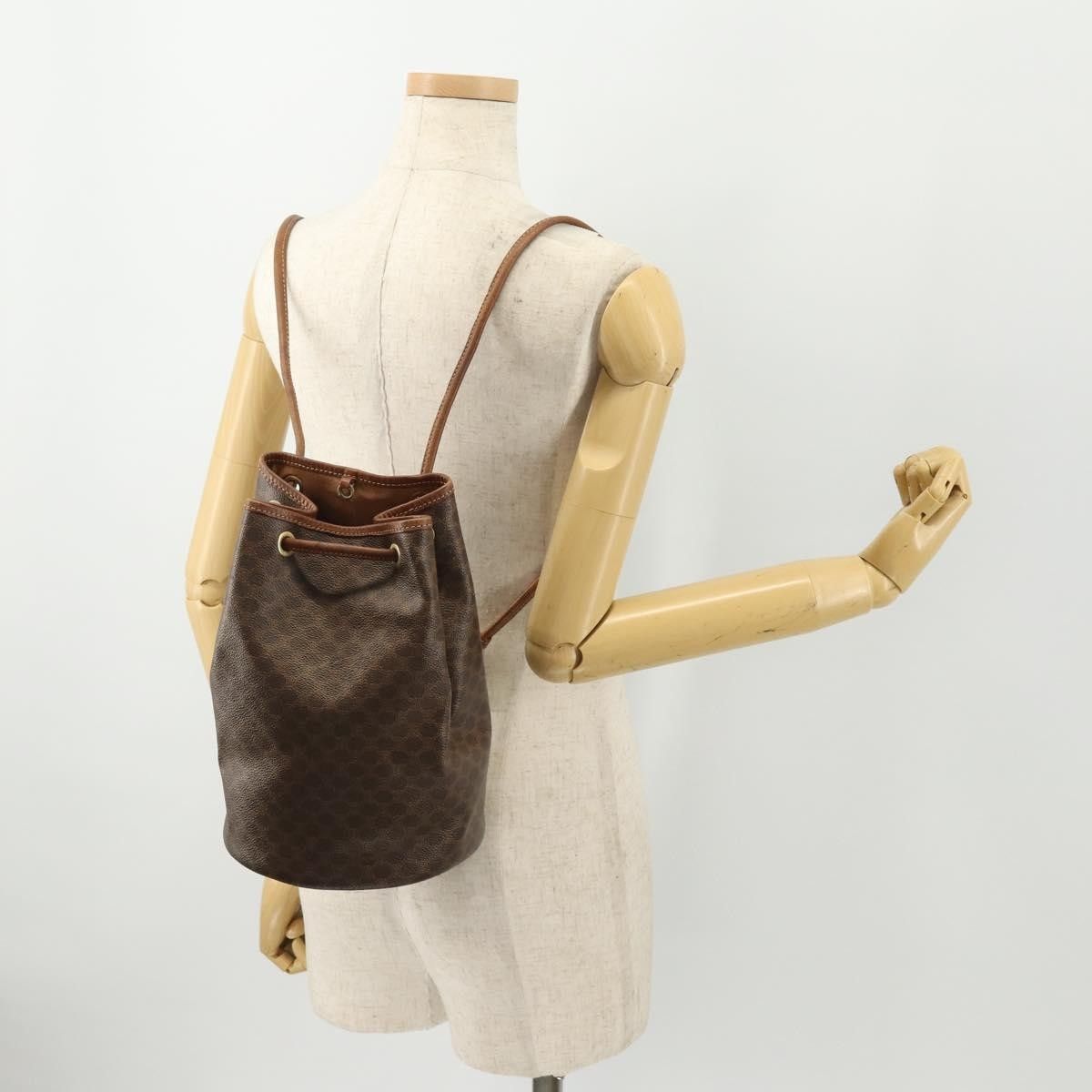 Celine Celine Vintage Macadam Backpack Canvas and Leather Size ONE SIZE - 13 Thumbnail