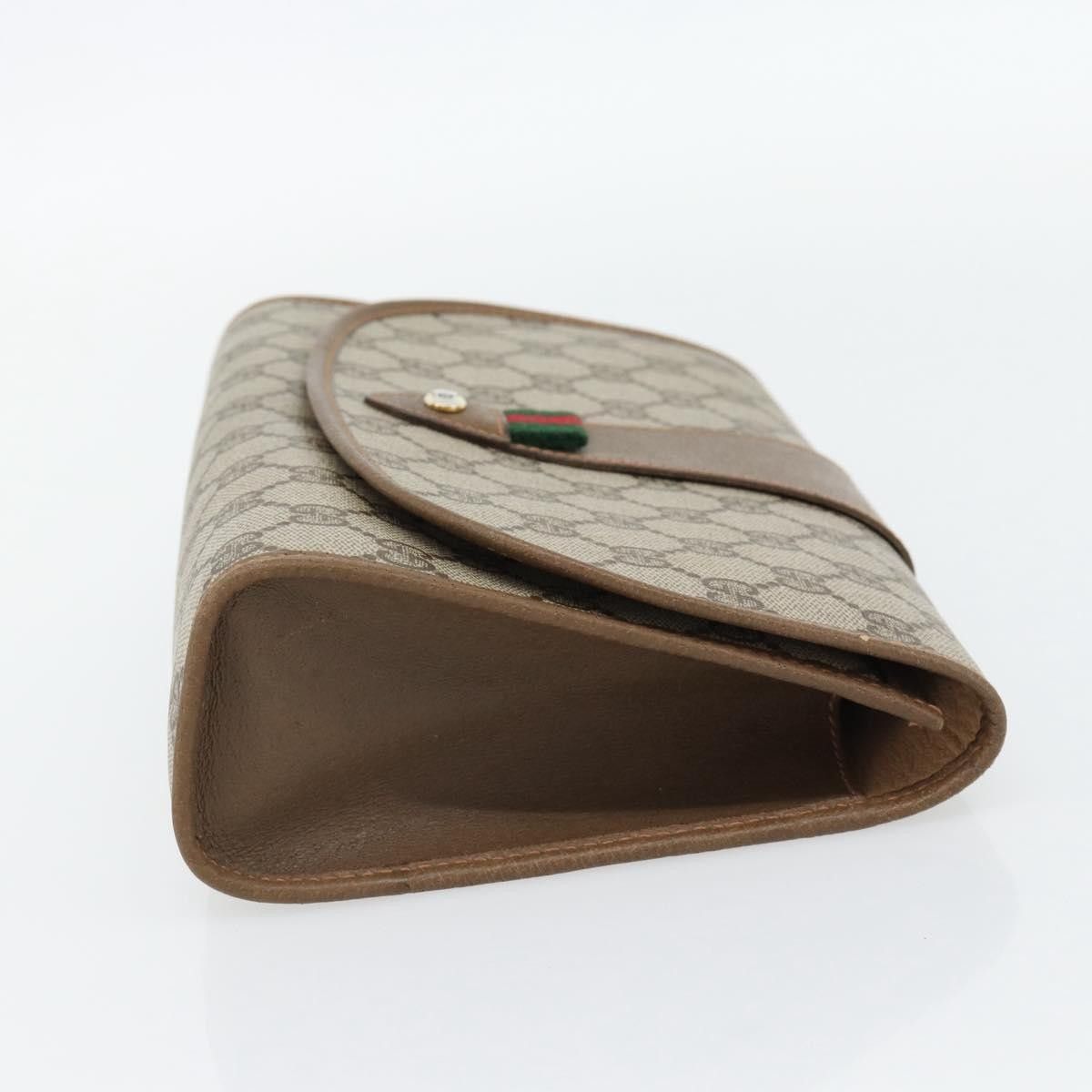 Gucci Gucci Vintage Web Flap Clutch GG Canvas Size ONE SIZE - 4 Thumbnail