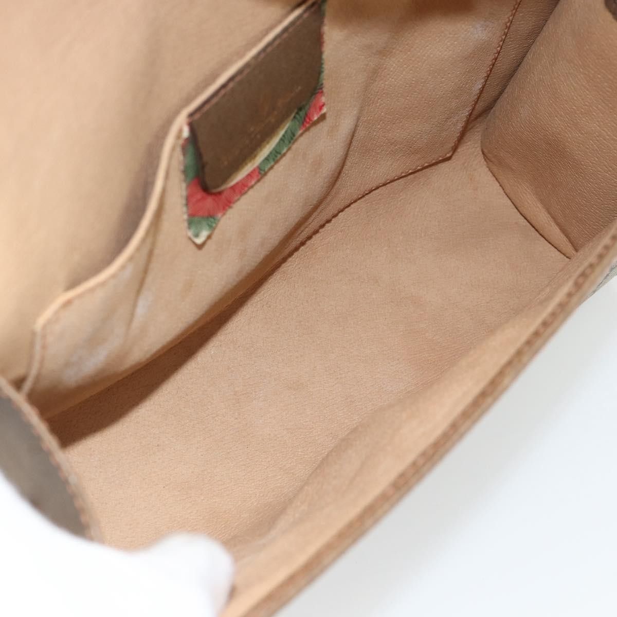 Gucci Gucci Vintage Web Flap Clutch GG Canvas Size ONE SIZE - 5 Thumbnail