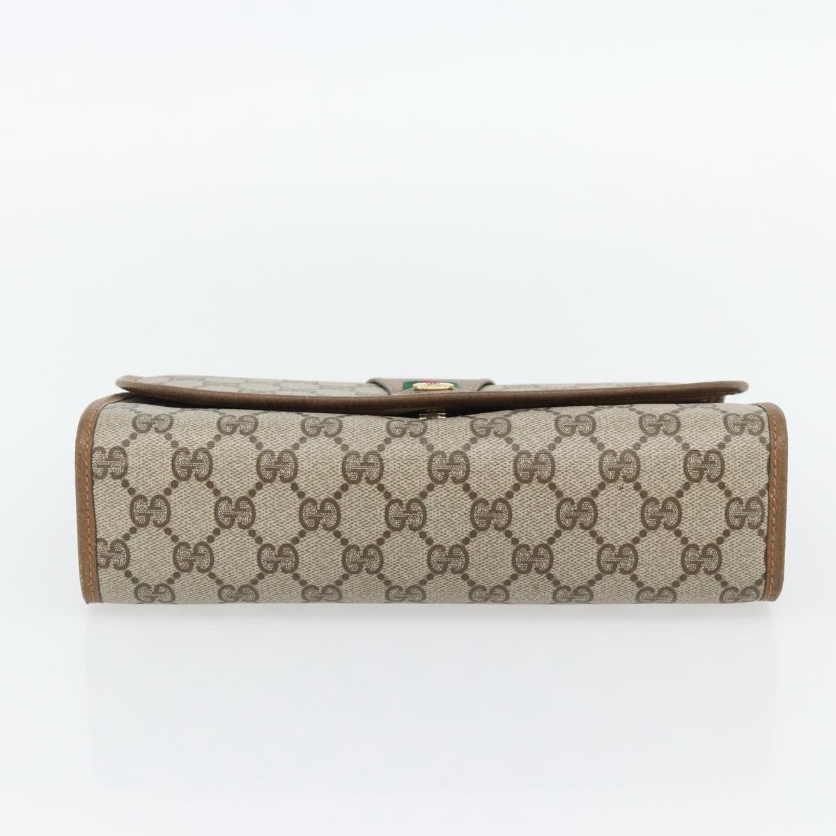 Gucci Gucci Vintage Web Flap Clutch GG Canvas Size ONE SIZE - 18 Thumbnail