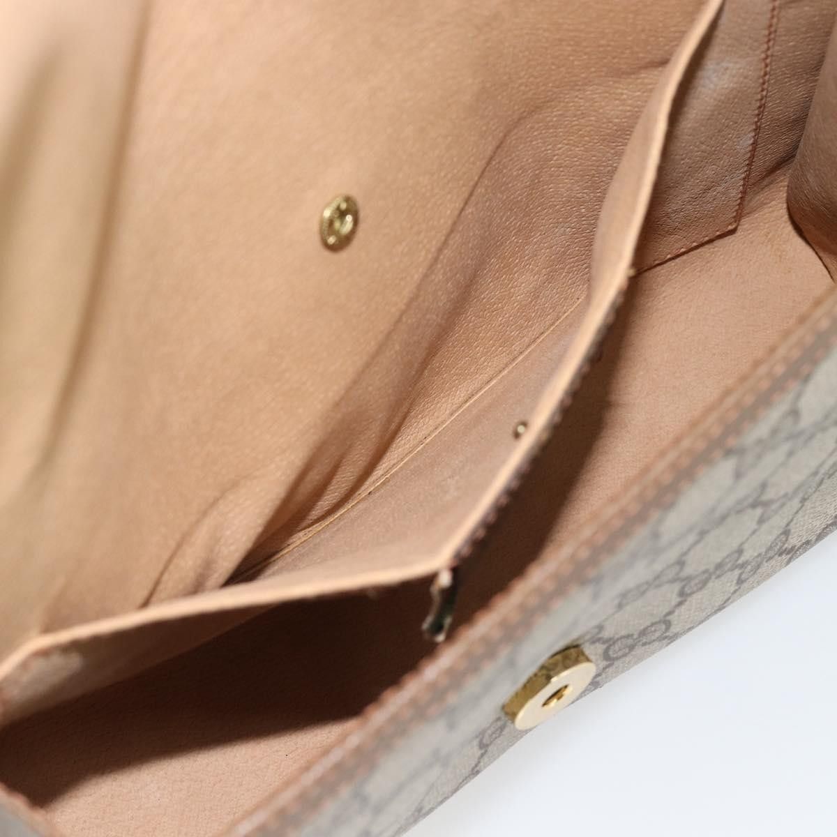 Gucci Gucci Vintage Web Flap Clutch GG Canvas Size ONE SIZE - 15 Thumbnail