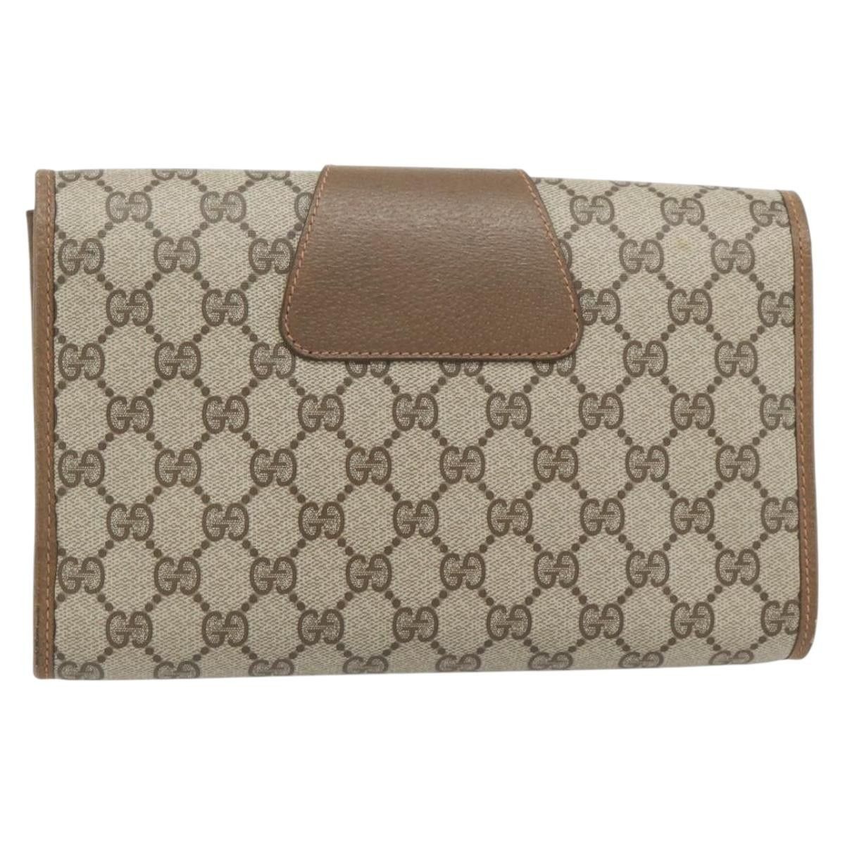 Gucci Gucci Vintage Web Flap Clutch GG Canvas Size ONE SIZE - 2 Thumbnail