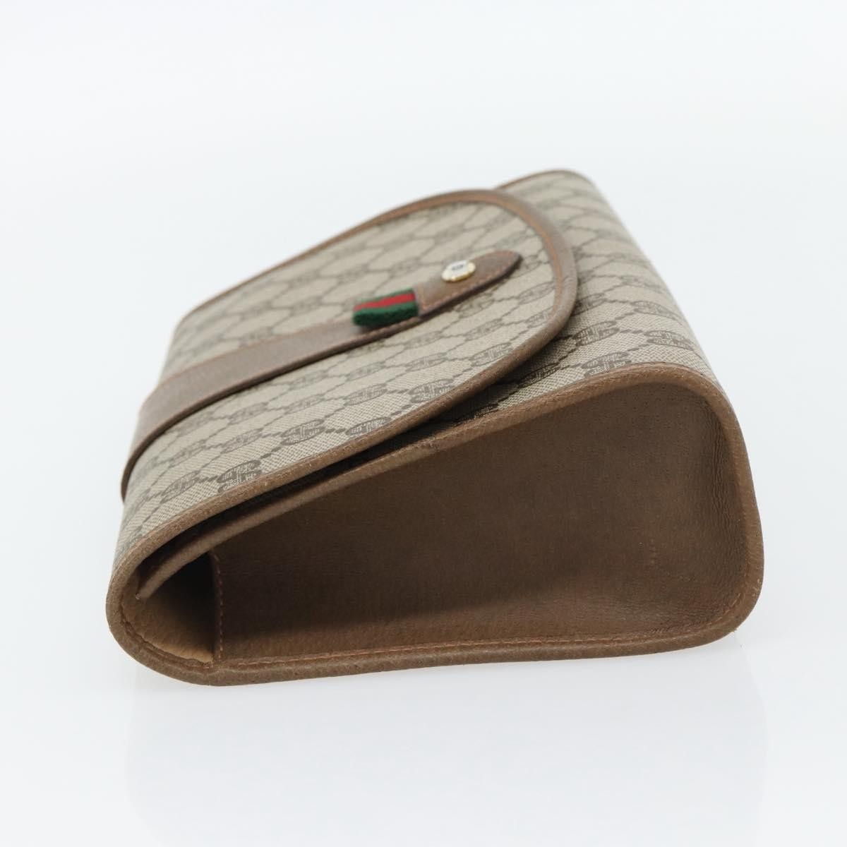 Gucci Gucci Vintage Web Flap Clutch GG Canvas Size ONE SIZE - 3 Thumbnail