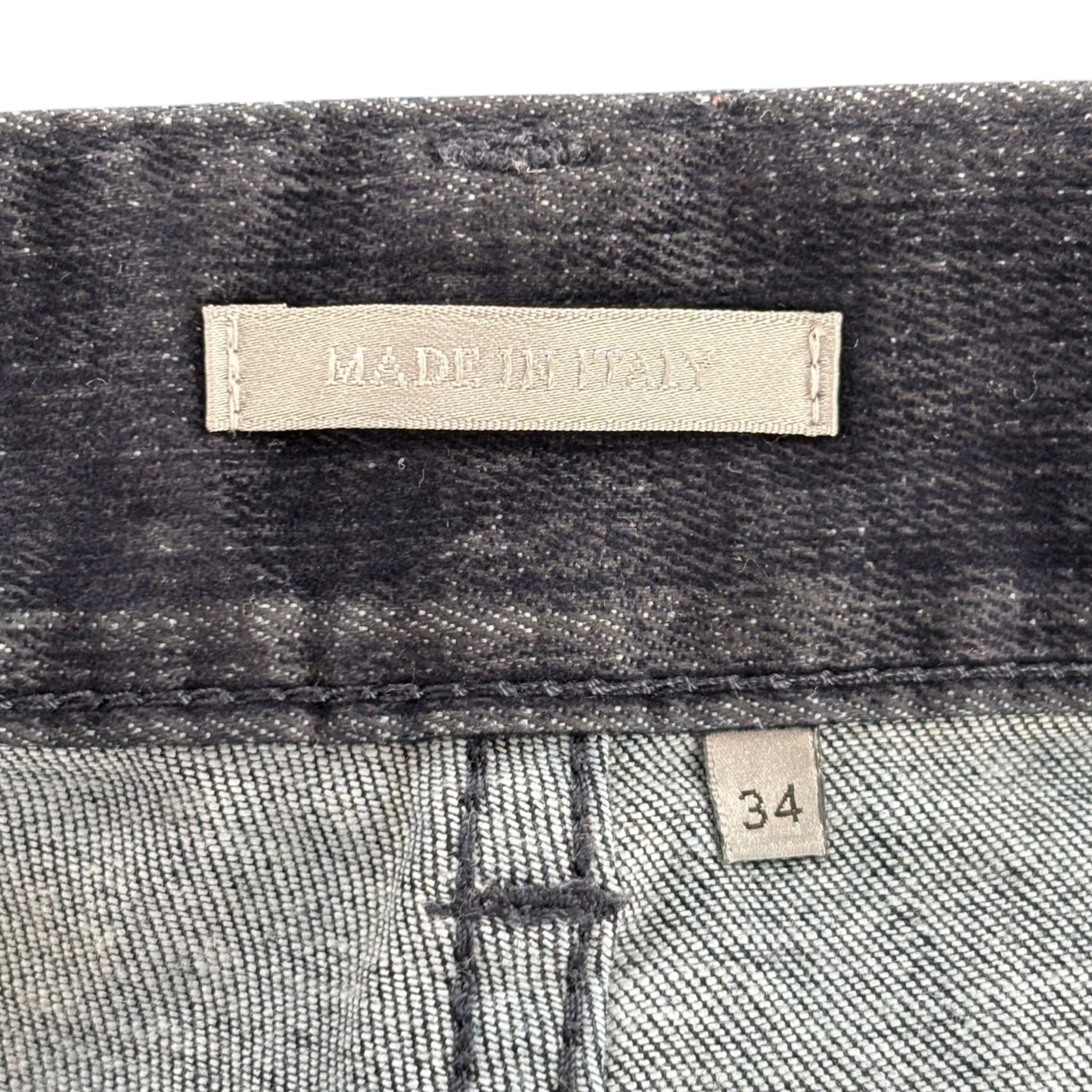 Dior Oblique Jacquard Velvet Denim Navy Pants Size US 34 / EU 50 - 3 Thumbnail