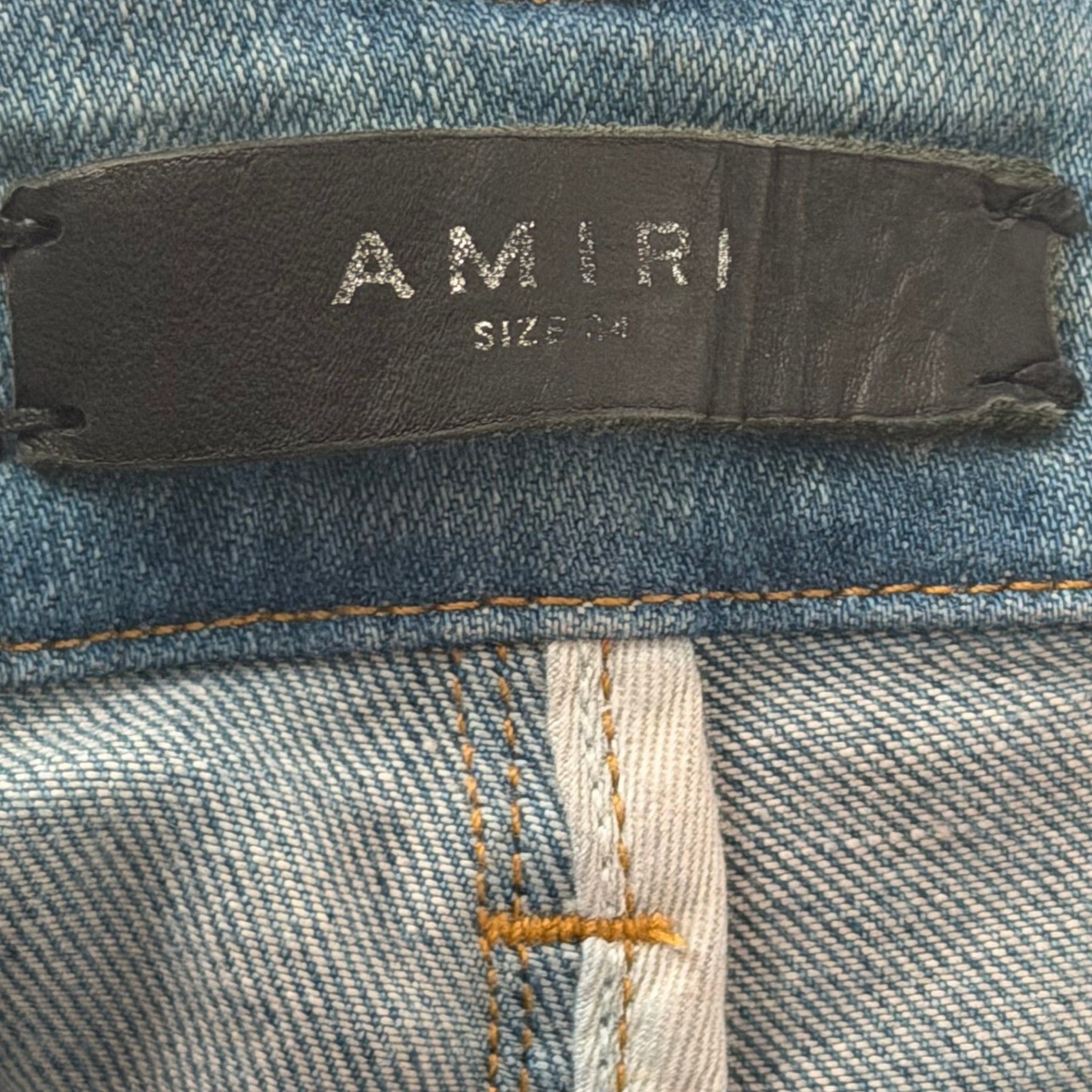 Amiri Distressed Jeans Dark Blue Size US 34 / EU 50 - 3 Thumbnail