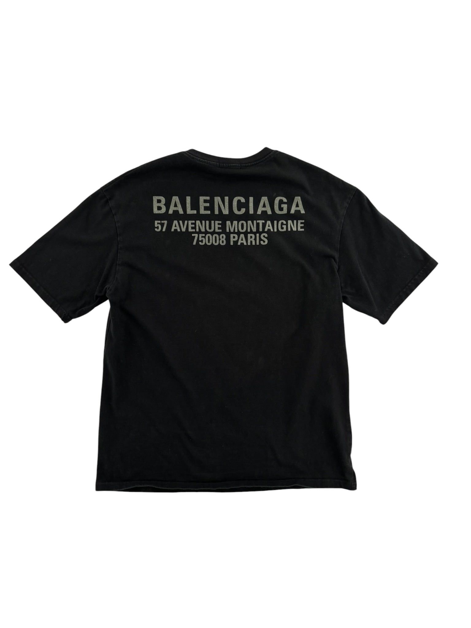 Balenciaga Color Logo Paris Tee Black Size US XS / EU 42 / 0 - 4 Thumbnail