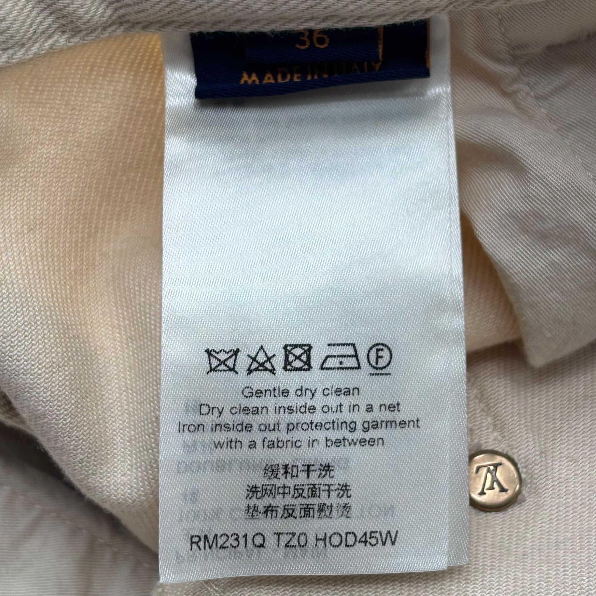 Louis Vuitton Cream Monogram Double Knee Pant Size US 36 / EU 52 - 4 Thumbnail