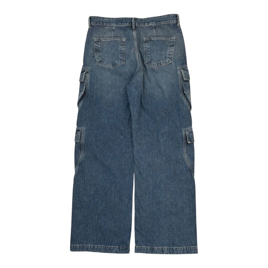 Rick Owens DRKSHDW Double Cargo Jeans Washed Indigo Size US 32 / EU 48 - 3 Thumbnail