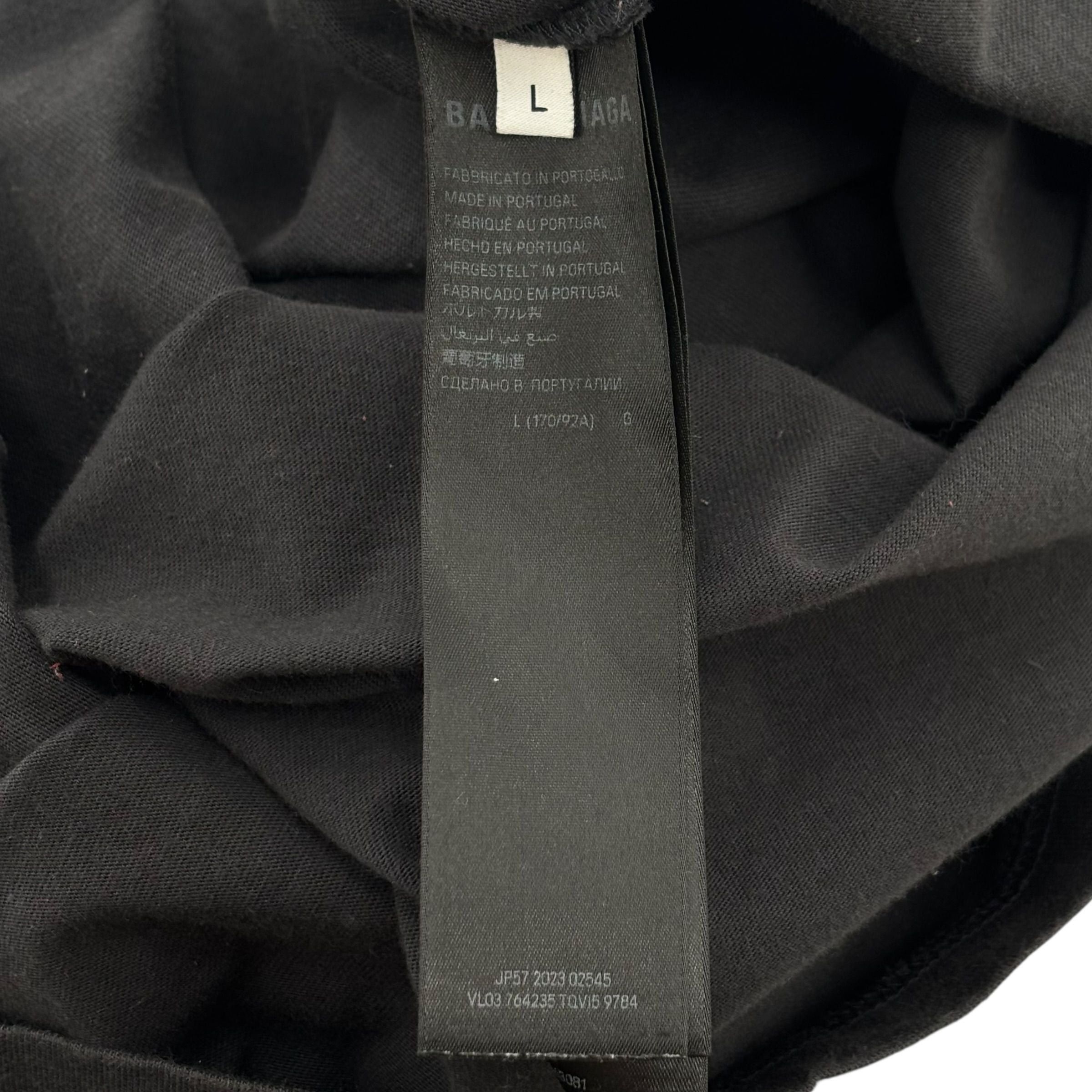 Balenciaga Campaign Tee Black Size US L / EU 52-54 / 3 - 3 Thumbnail