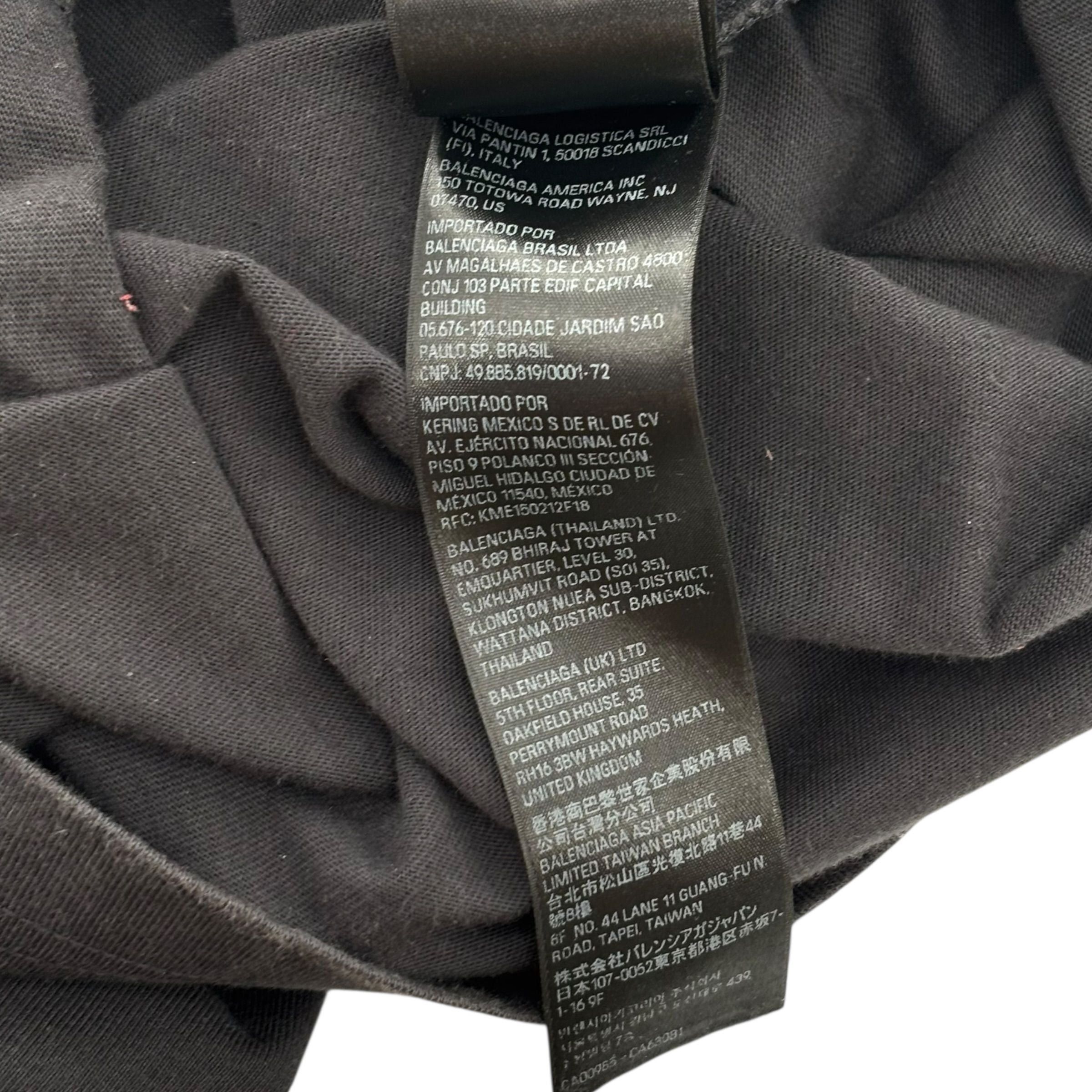 Balenciaga Campaign Tee Black Size US L / EU 52-54 / 3 - 6 Thumbnail