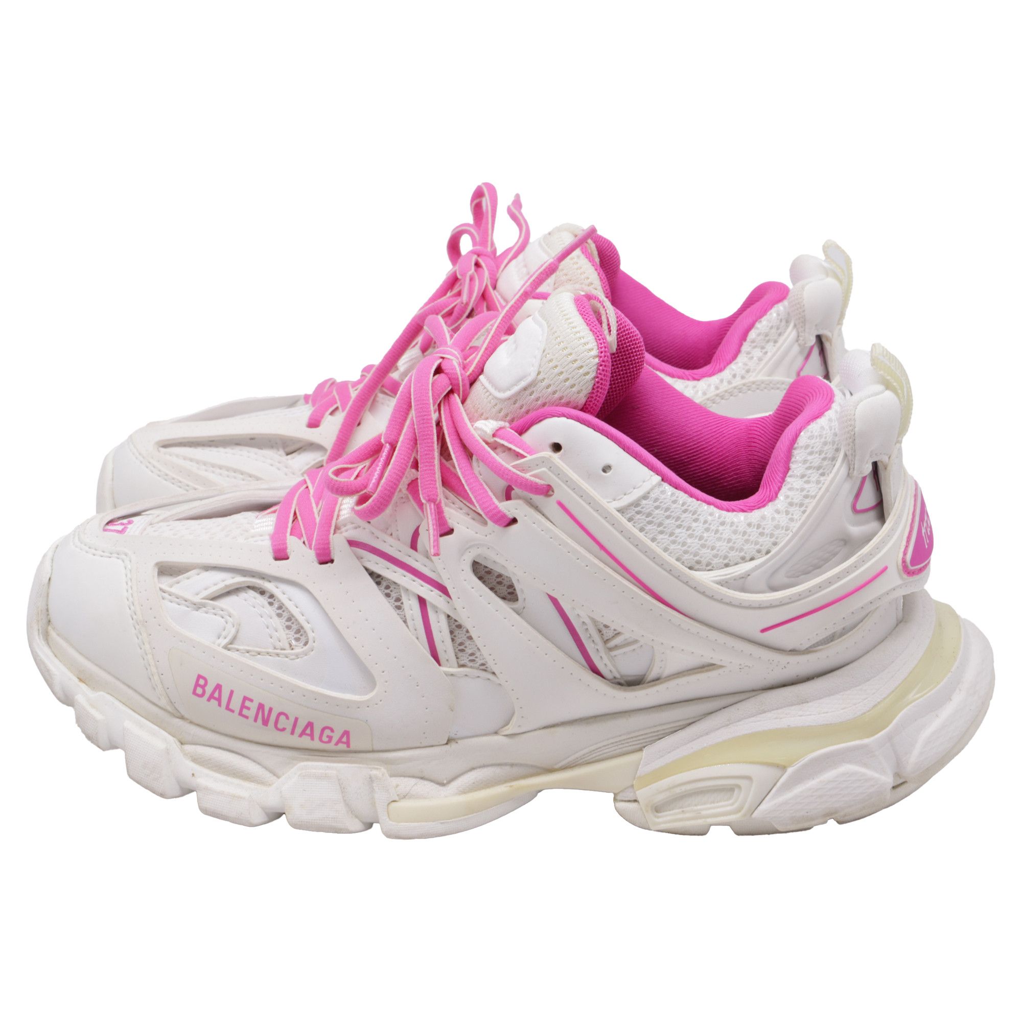 Balenciaga Balenciaga Track Sneakers in White Polyurethane Size US 6.5 / EU 39-40 - 4 Thumbnail