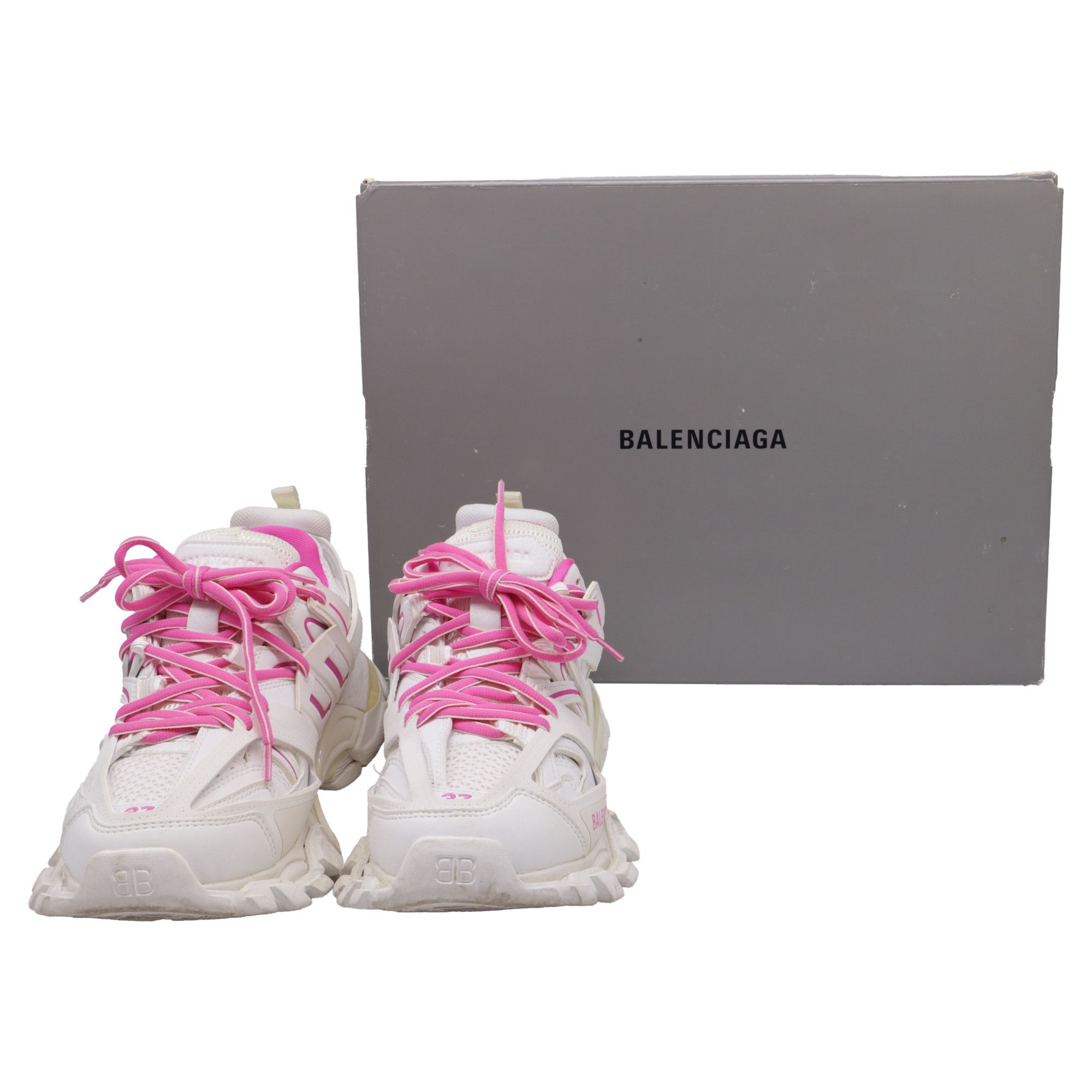 Balenciaga Balenciaga Track Sneakers in White Polyurethane Size US 6.5 / EU 39-40 - 7 Thumbnail