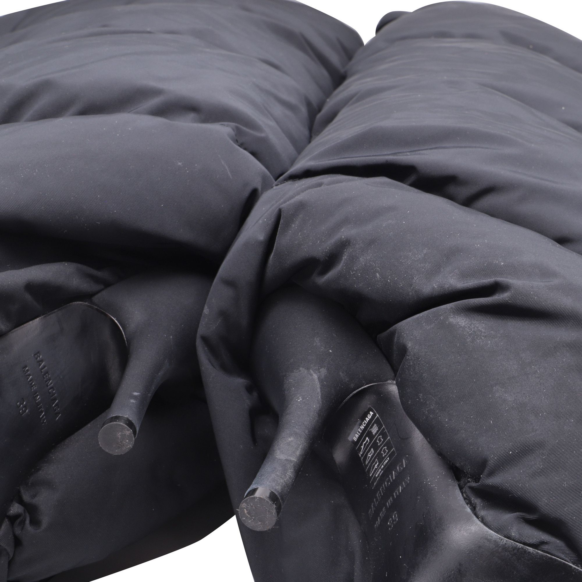 Balenciaga Balenciaga New Wader Quilted Knee-High Boots in Black Polyam Size US 9 / IT 39 - 7 Thumbnail
