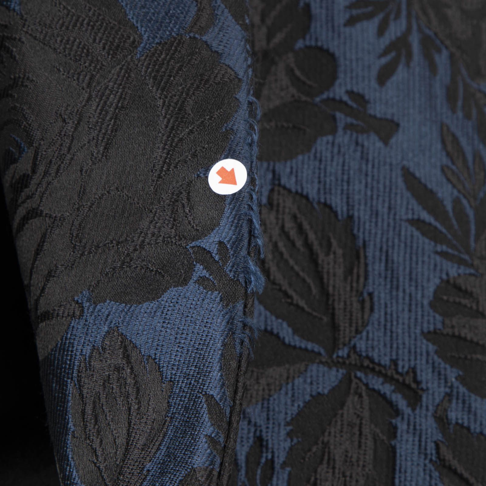 Alexander McQueen Black & Blue Silk Floral Coat Size M / US 6-8 / IT 42-44 - 11 Thumbnail