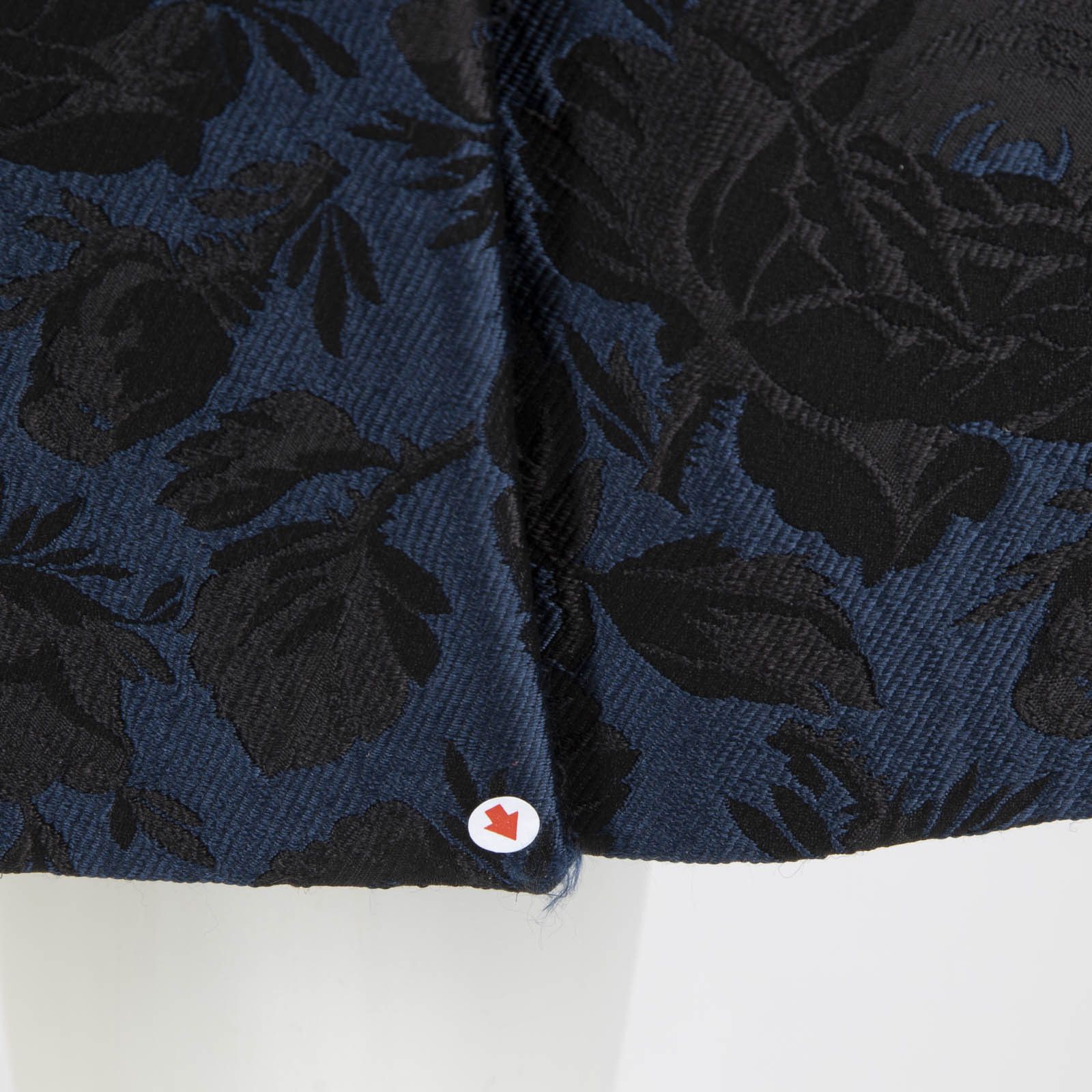 Alexander McQueen Black & Blue Silk Floral Coat Size M / US 6-8 / IT 42-44 - 4 Thumbnail