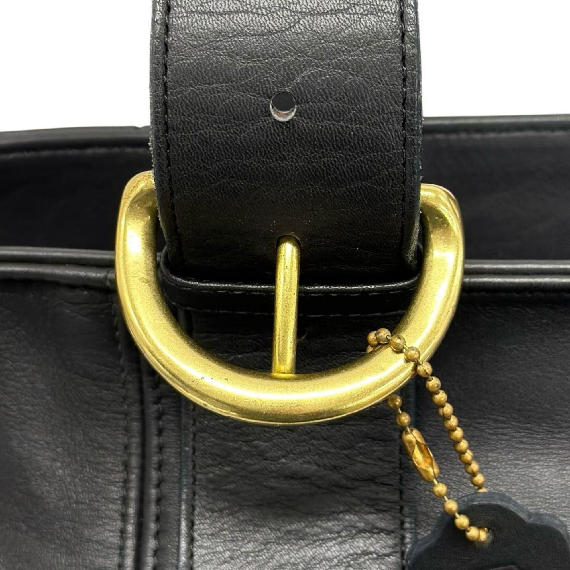 Coach Coach Handbag Shoulder Bag 4155 Old Leather G6C Black Size ONE SIZE - 15 Thumbnail
