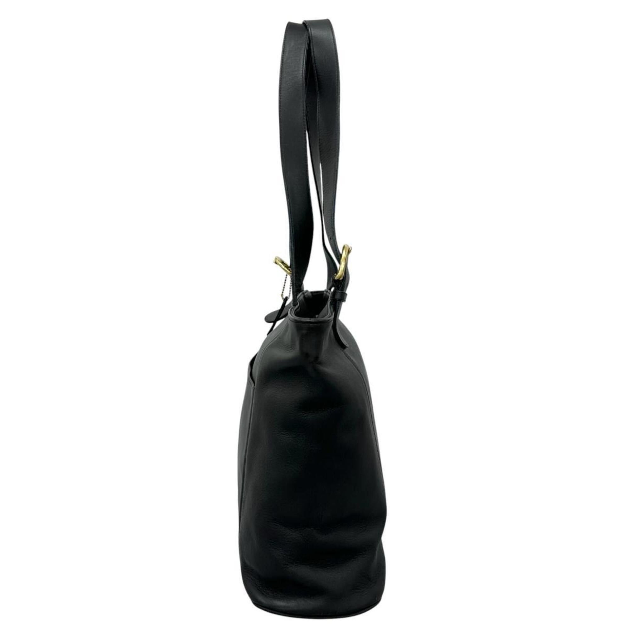 Coach Coach Handbag Shoulder Bag 4155 Old Leather G6C Black Size ONE SIZE - 4 Thumbnail