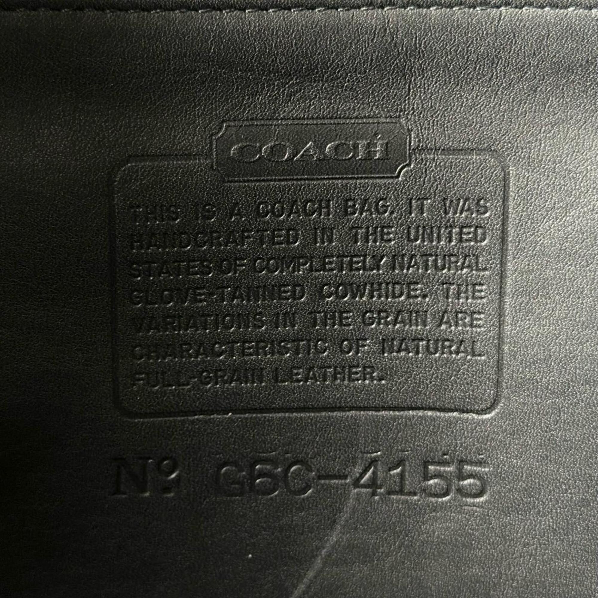 Coach Coach Handbag Shoulder Bag 4155 Old Leather G6C Black Size ONE SIZE - 14 Thumbnail