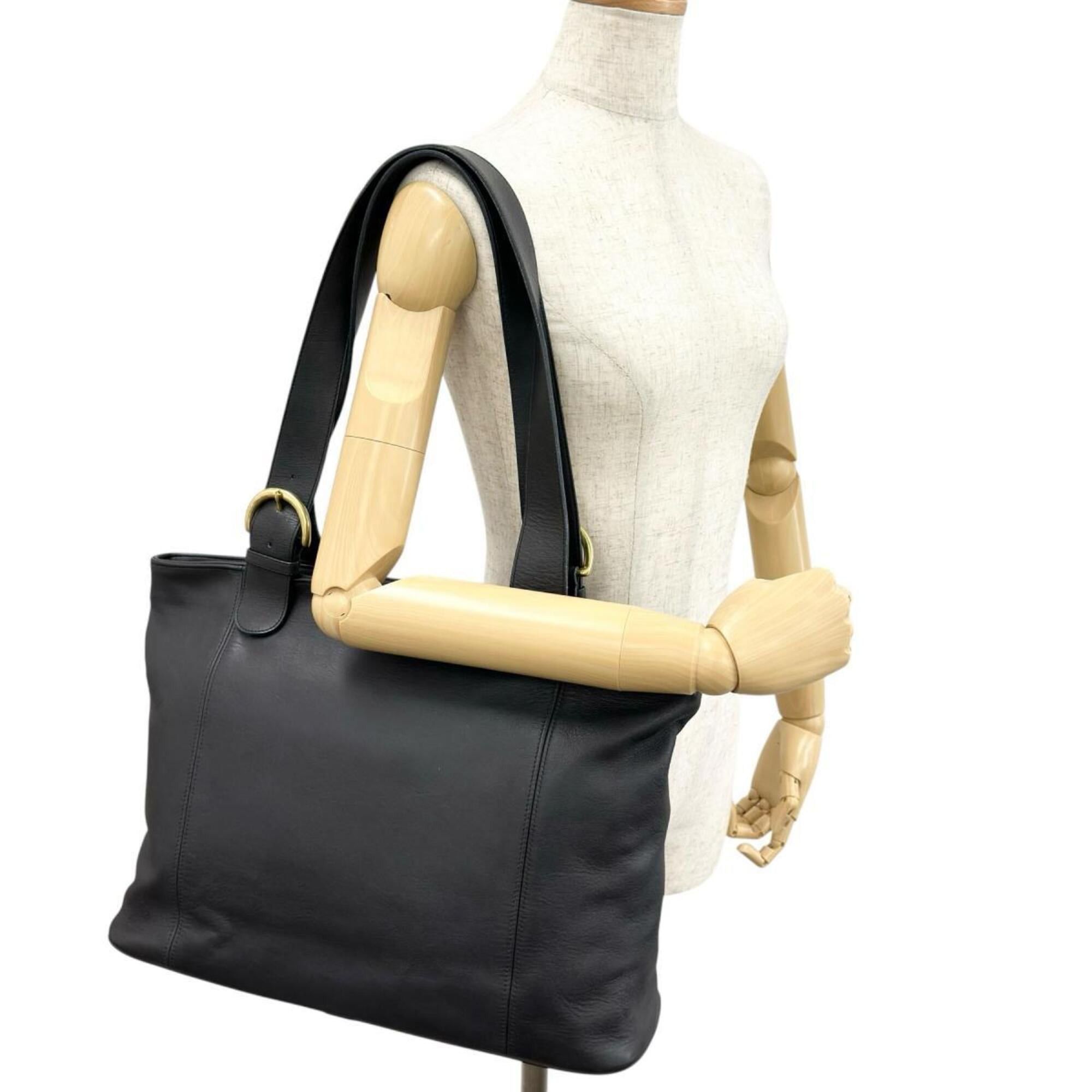 Coach Coach Handbag Shoulder Bag 4155 Old Leather G6C Black Size ONE SIZE - 13 Thumbnail