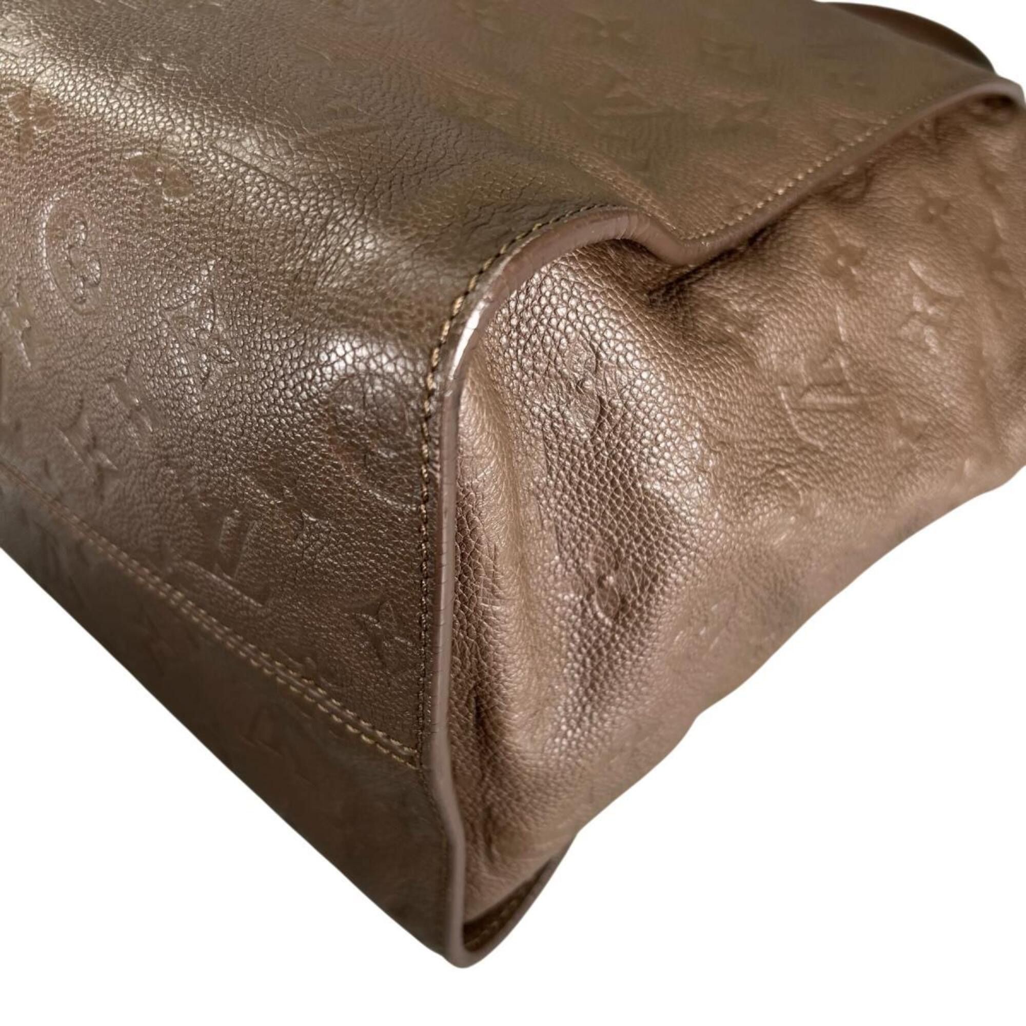 Louis Vuitton Louis Vuitton Lumineuse PM Tote Bag, Monogram Empreinte, M93409, Brown Size ONE SIZE - 9 Thumbnail