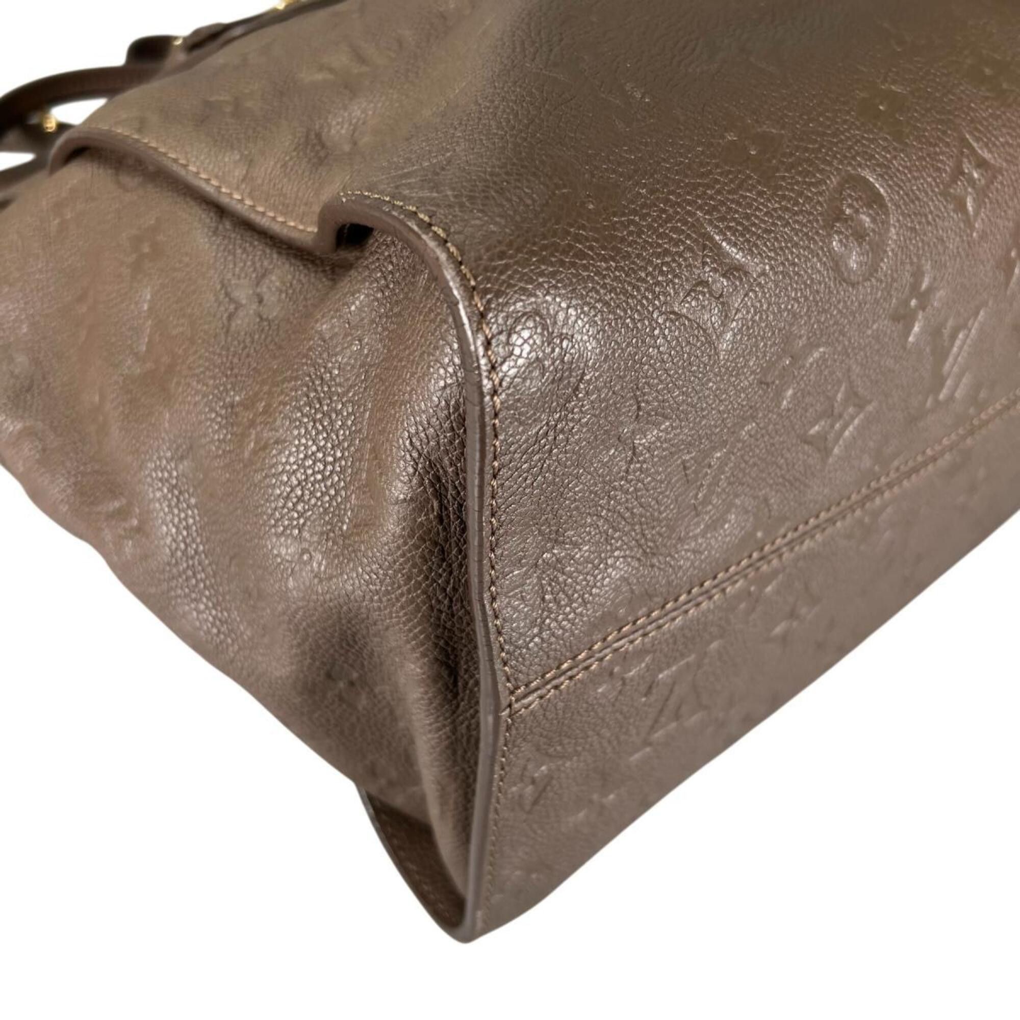 Louis Vuitton Louis Vuitton Lumineuse PM Tote Bag, Monogram Empreinte, M93409, Brown Size ONE SIZE - 8 Thumbnail