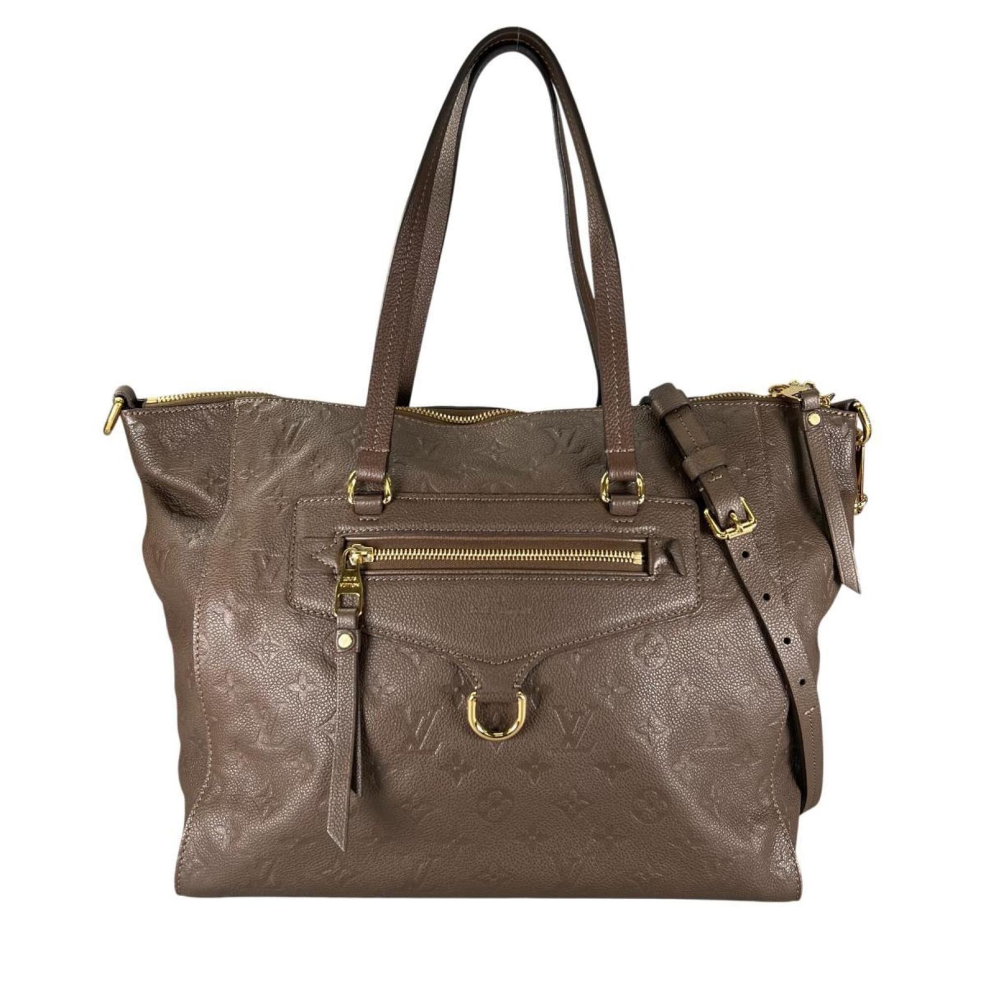 Louis Vuitton Louis Vuitton Lumineuse PM Tote Bag, Monogram Empreinte, M93409, Brown Size ONE SIZE - 2 Thumbnail