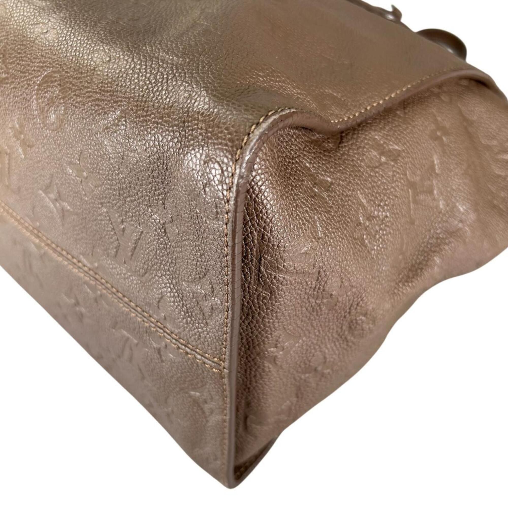 Louis Vuitton Louis Vuitton Lumineuse PM Tote Bag, Monogram Empreinte, M93409, Brown Size ONE SIZE - 7 Thumbnail